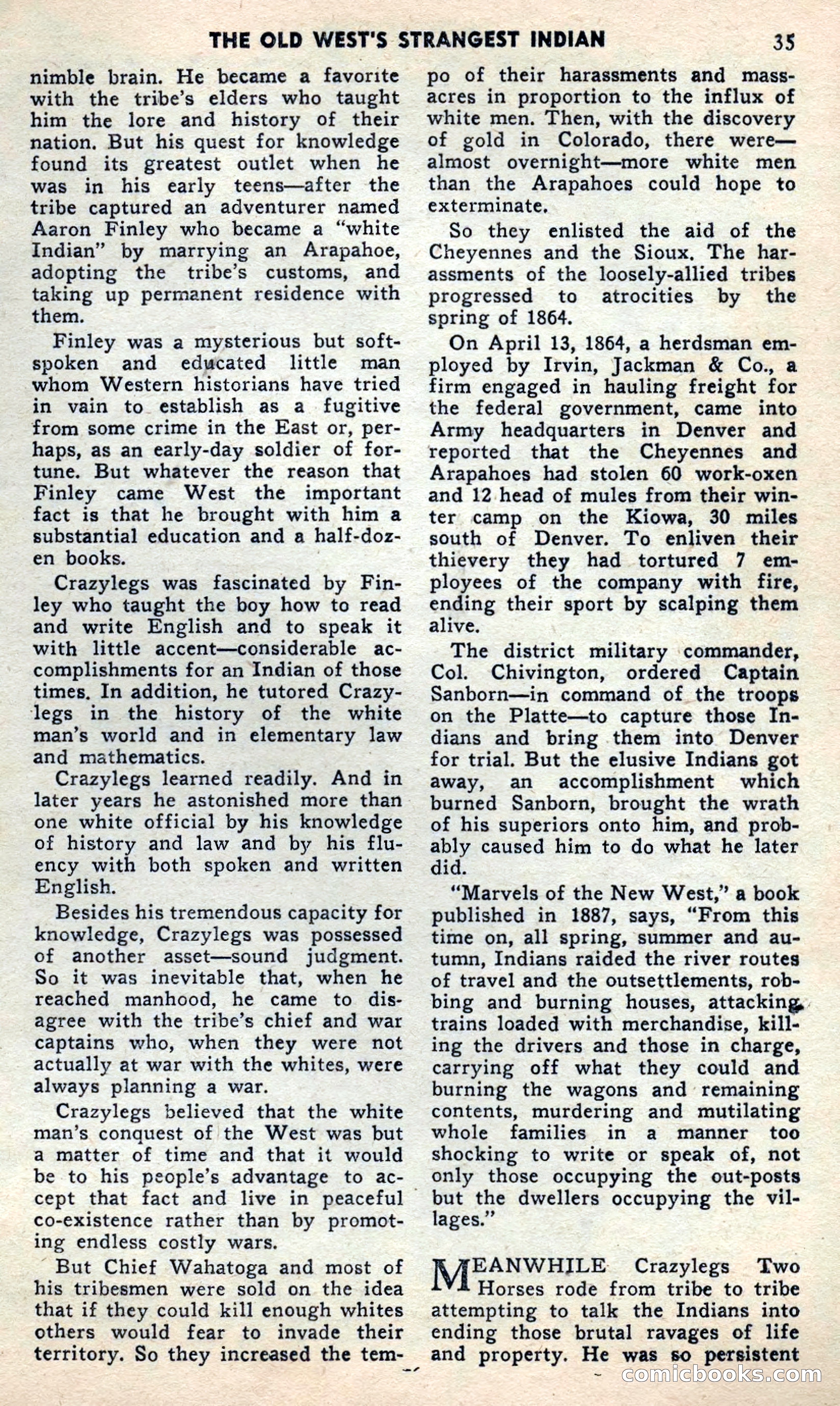 2 Gun Western, May 1957 — page 35 of 101