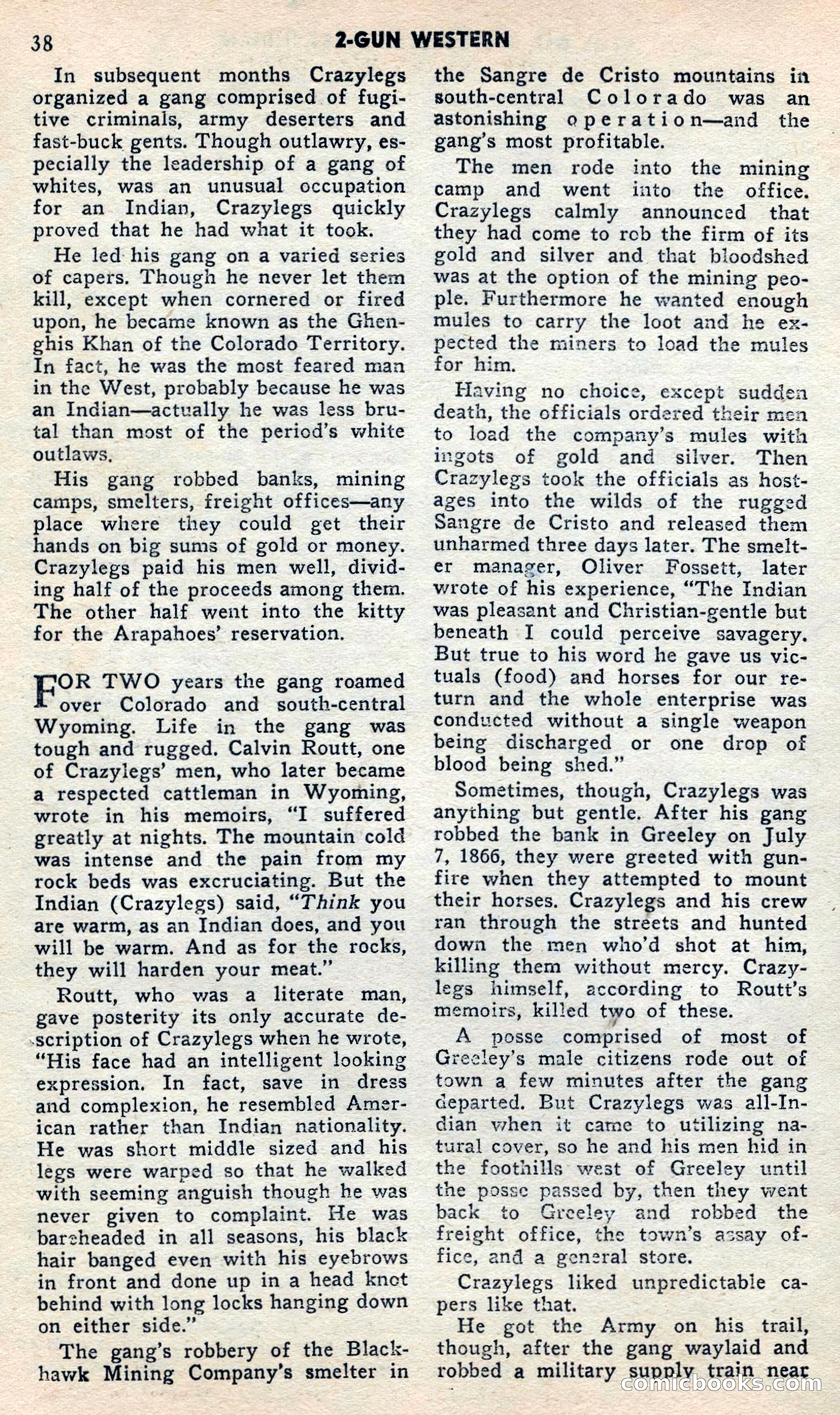 2 Gun Western, May 1957 — page 38 of 101