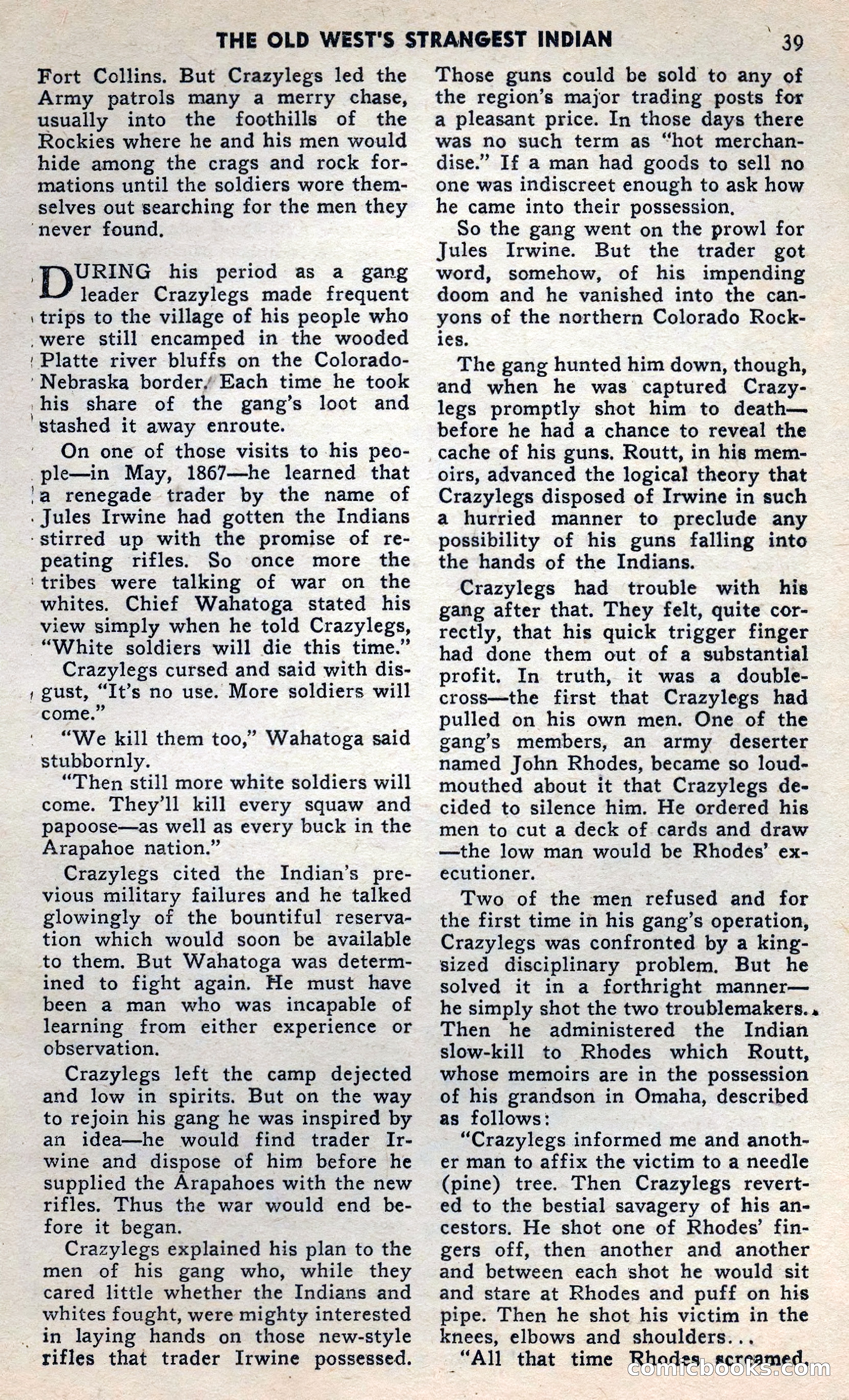 2 Gun Western, May 1957 — page 39 of 101