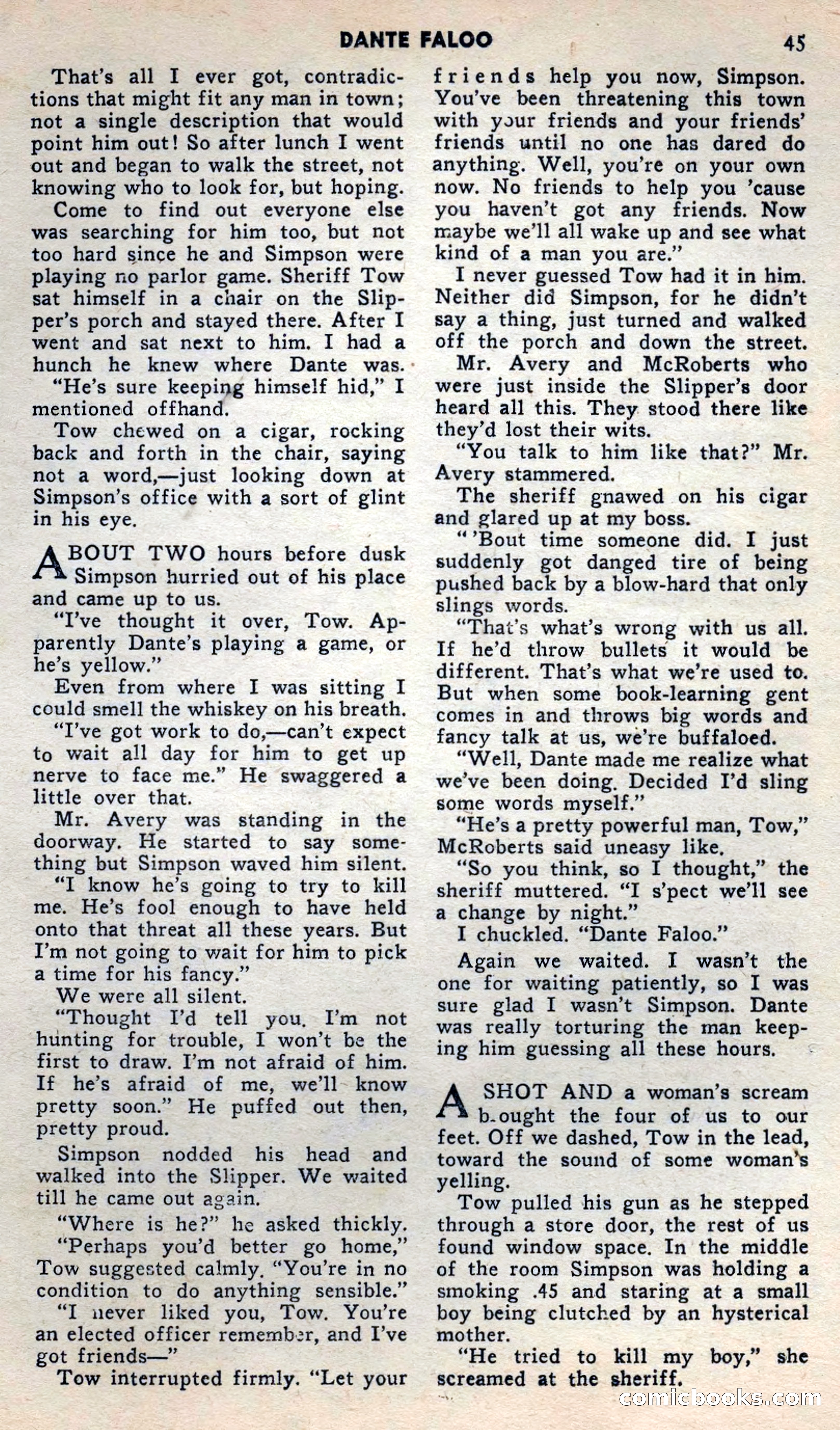 2 Gun Western, May 1957 — page 45 of 101