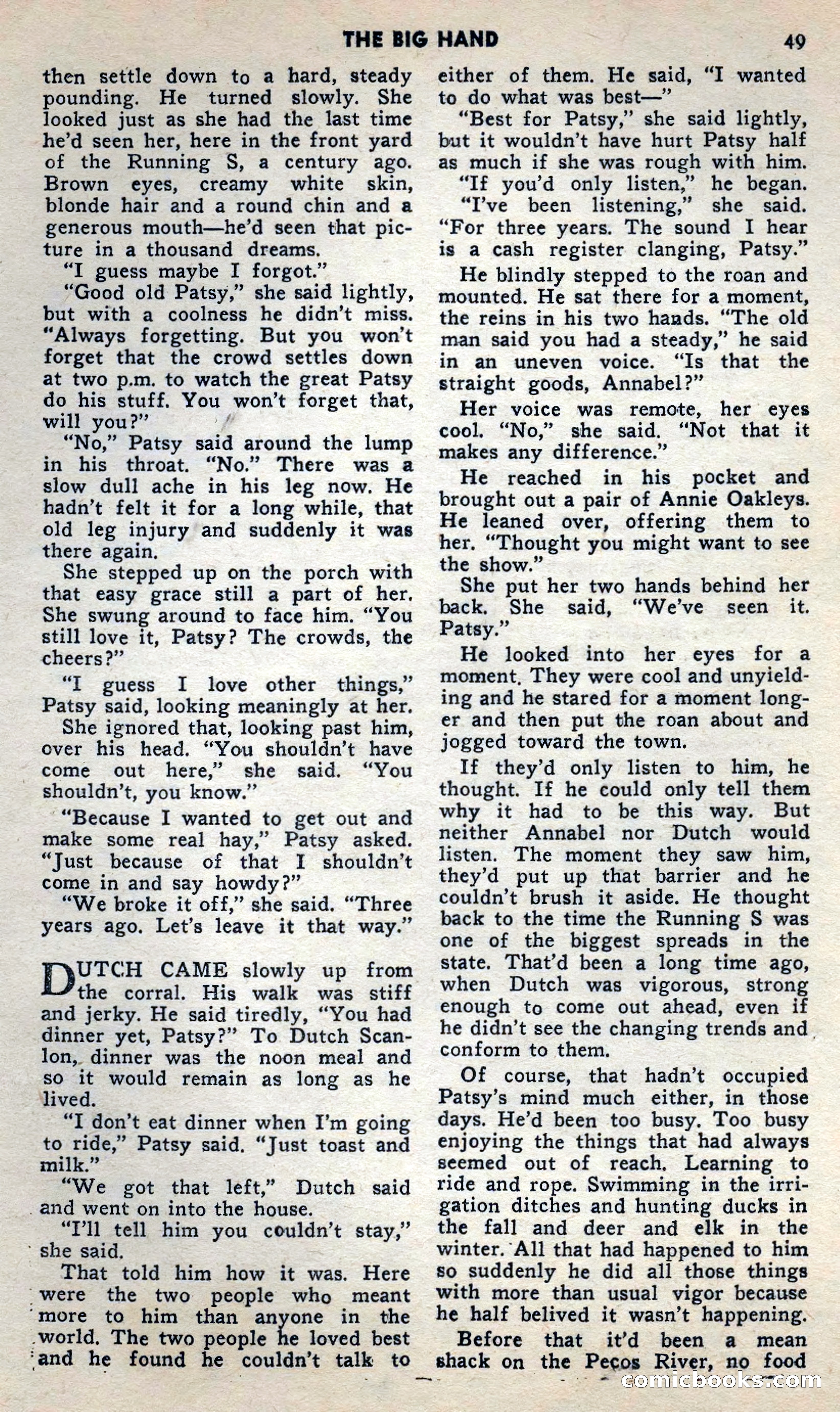2 Gun Western, May 1957 — page 49 of 101