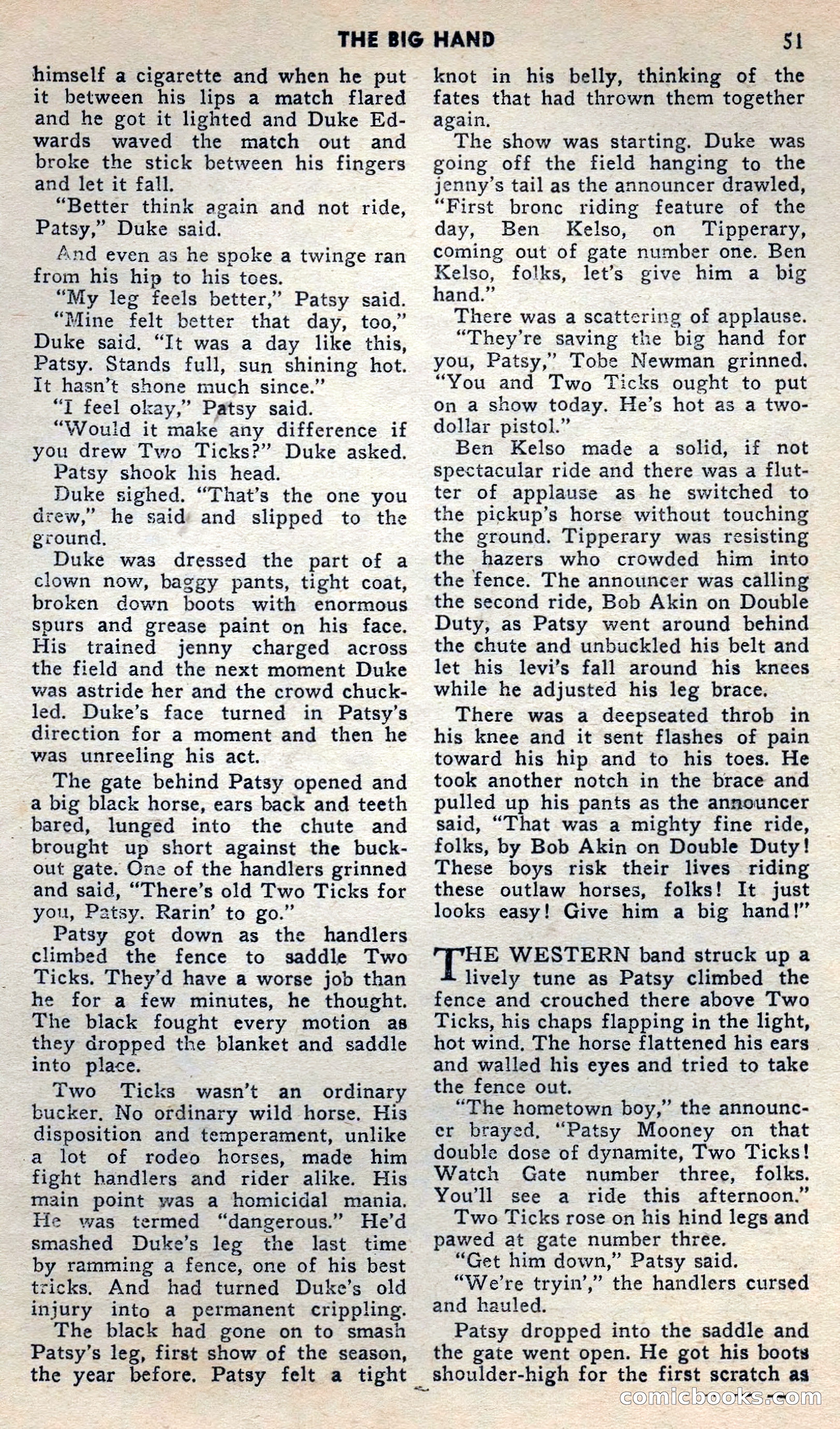 2 Gun Western, May 1957 — page 51 of 101