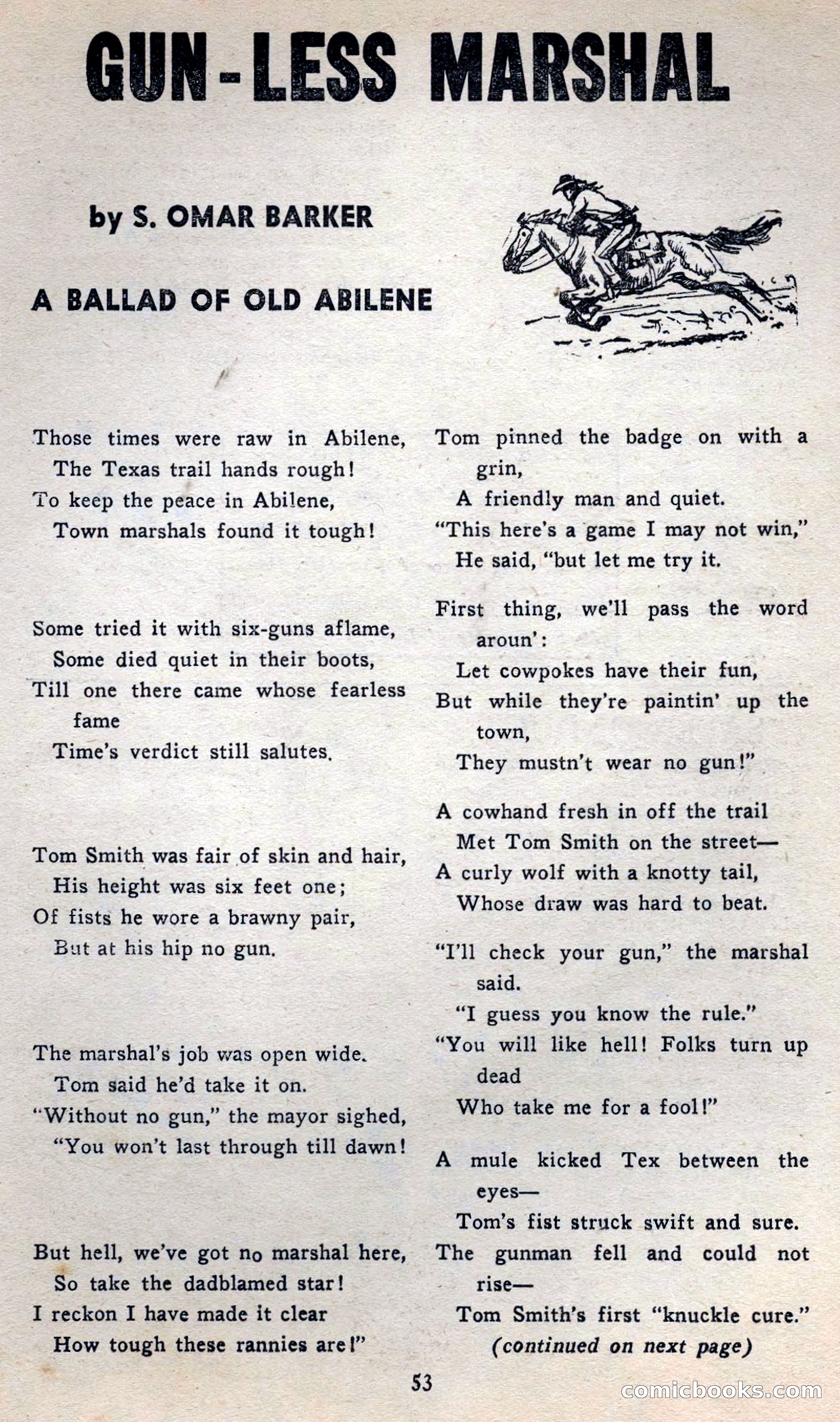 2 Gun Western, May 1957 — page 53 of 101