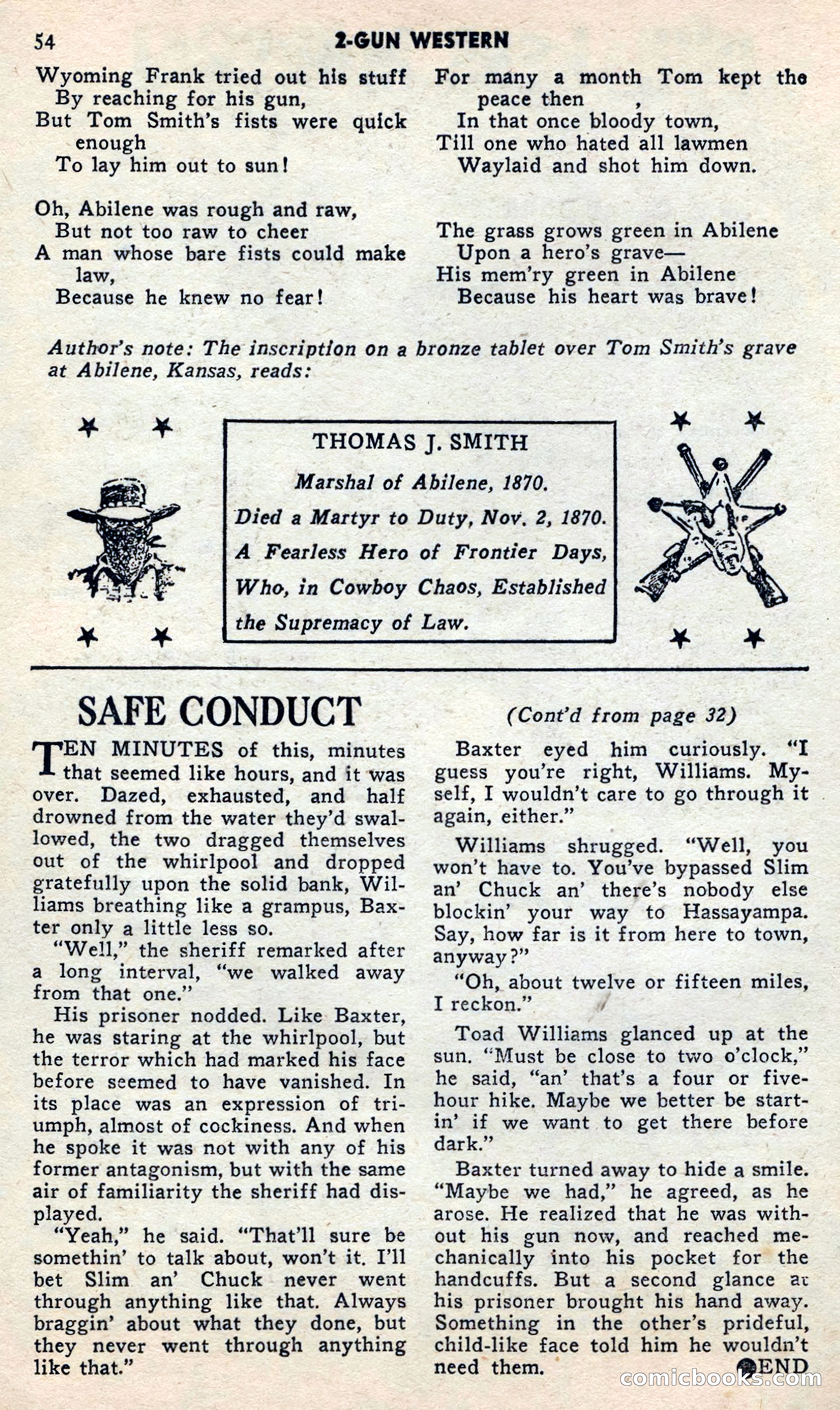 2 Gun Western, May 1957 — page 54 of 101
