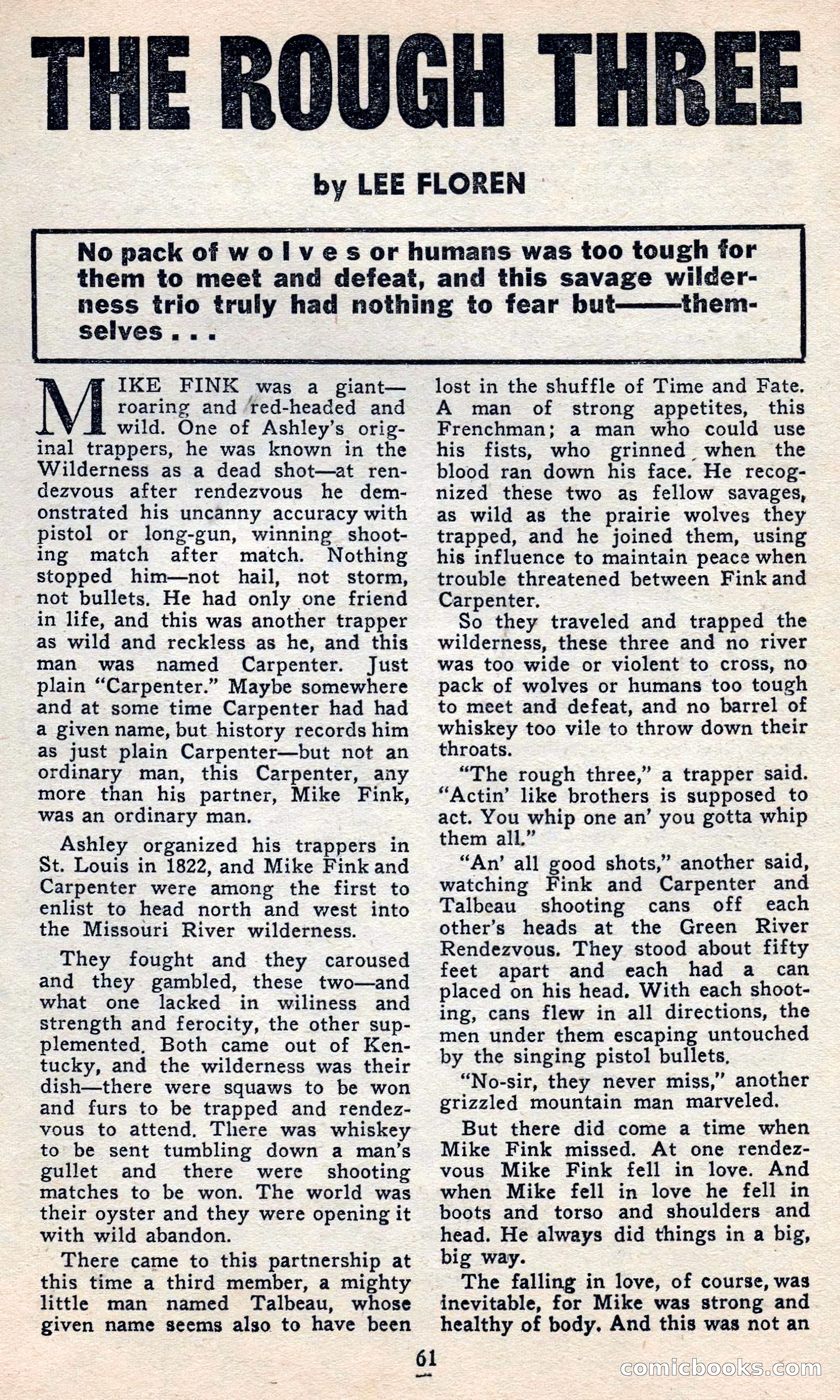 2 Gun Western, May 1957 — page 61 of 101