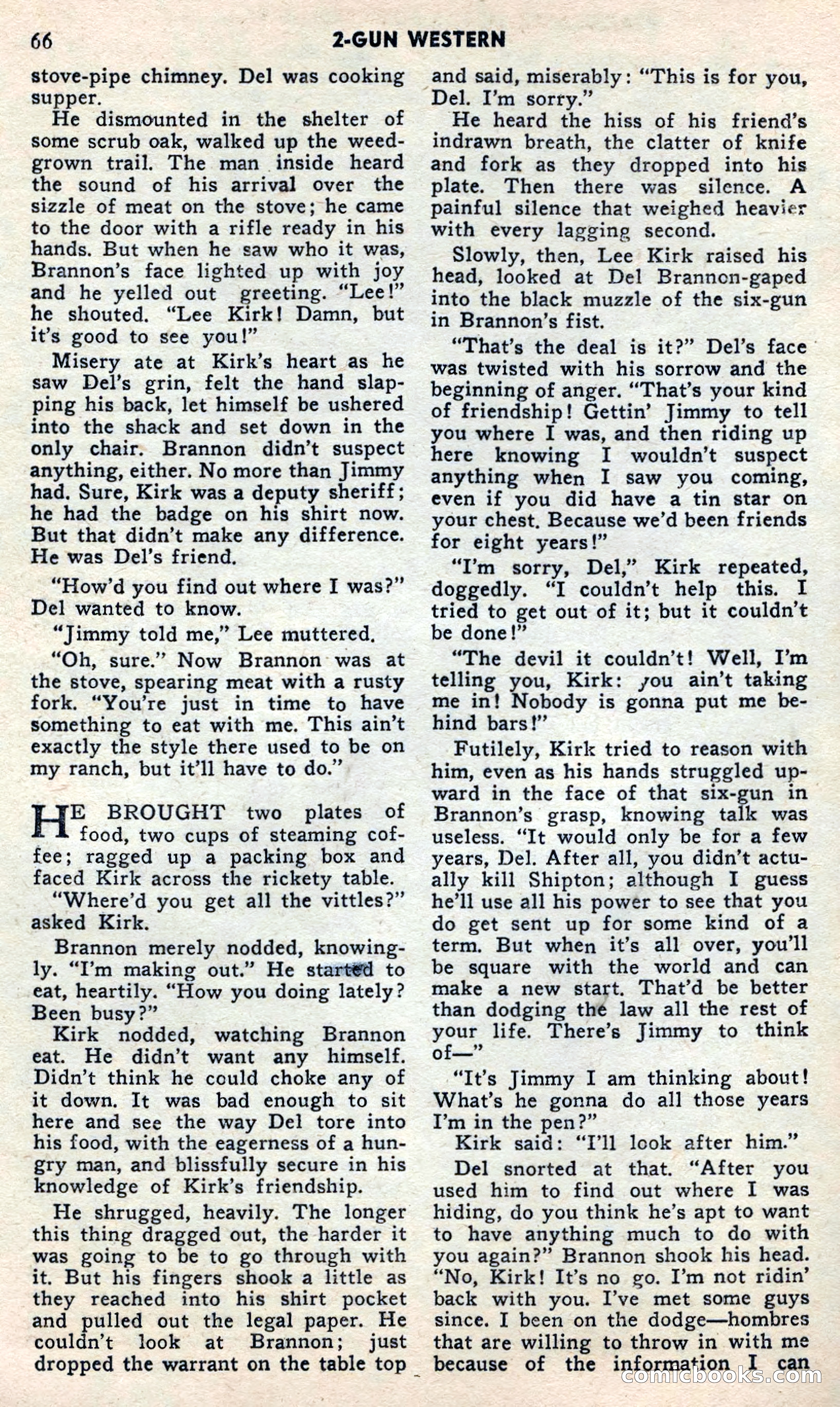 2 Gun Western, May 1957 — page 66 of 101