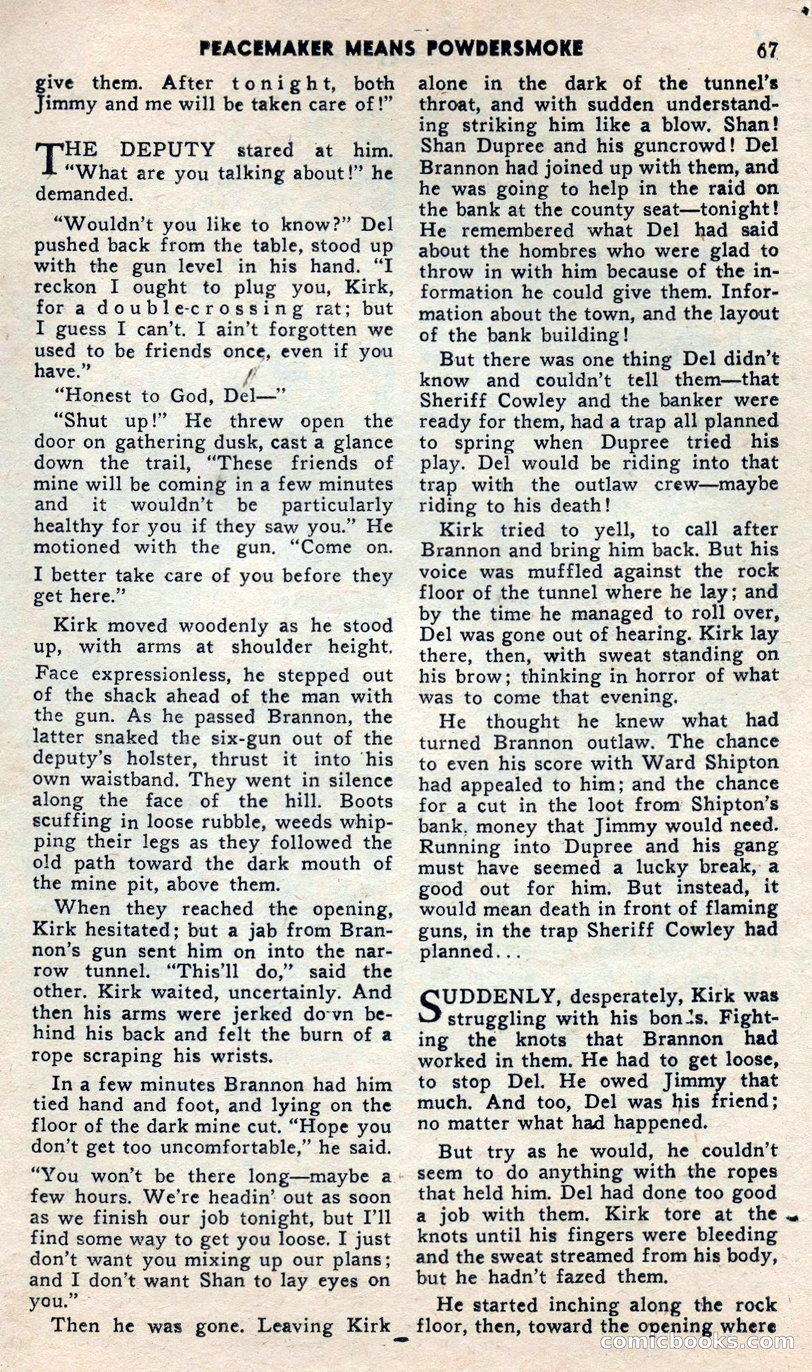 2 Gun Western, May 1957 — page 67 of 101