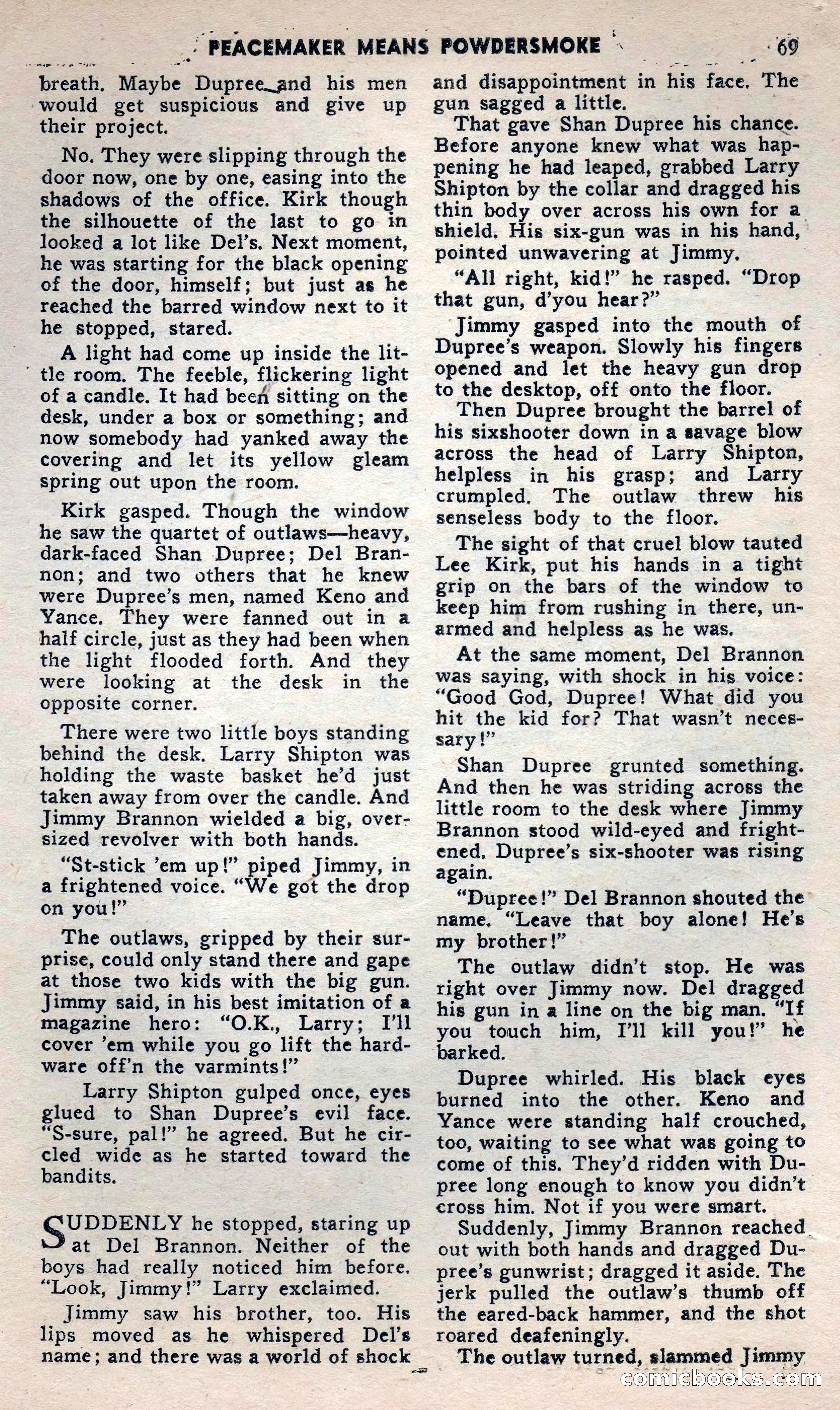 2 Gun Western, May 1957 — page 69 of 101