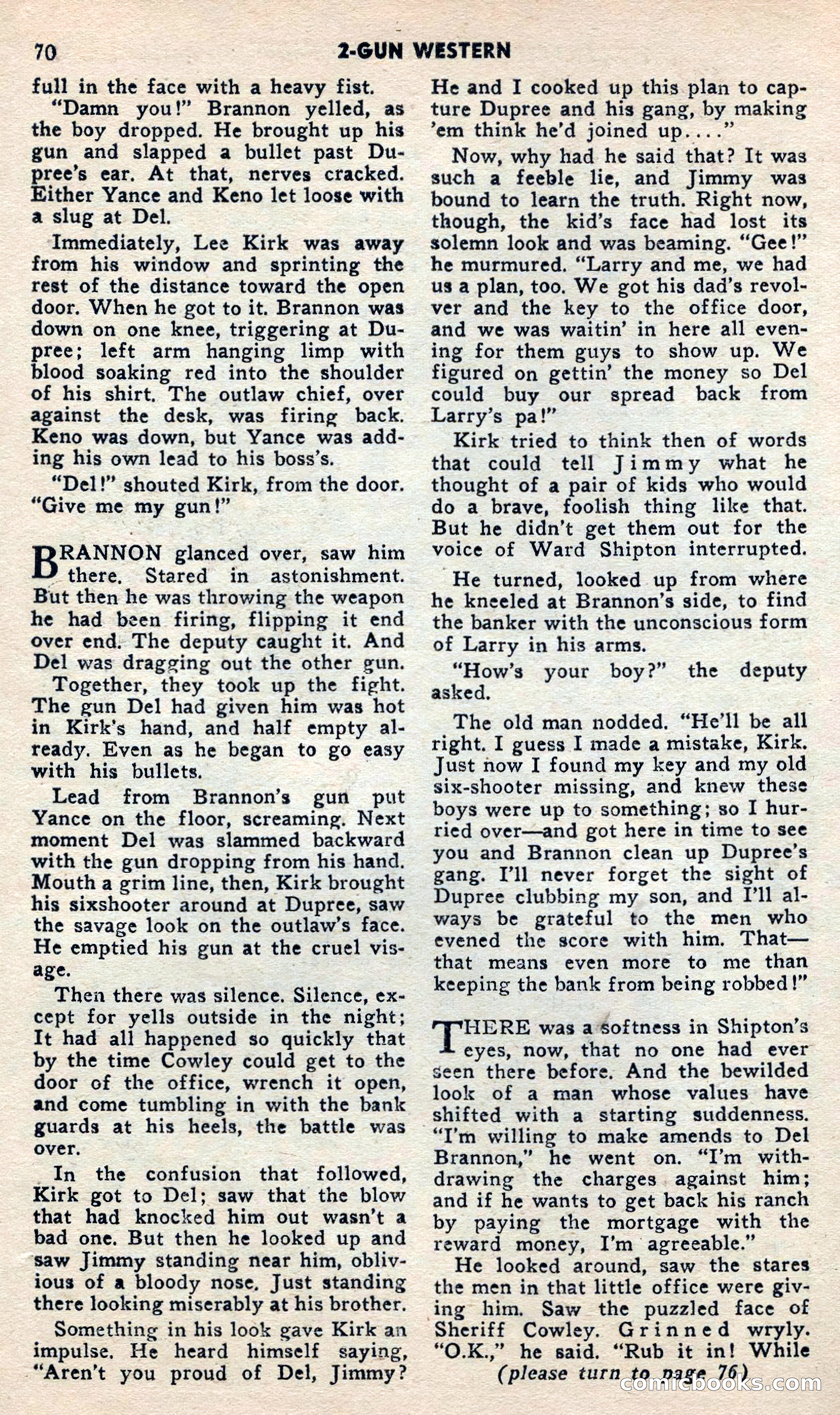 2 Gun Western, May 1957 — page 70 of 101