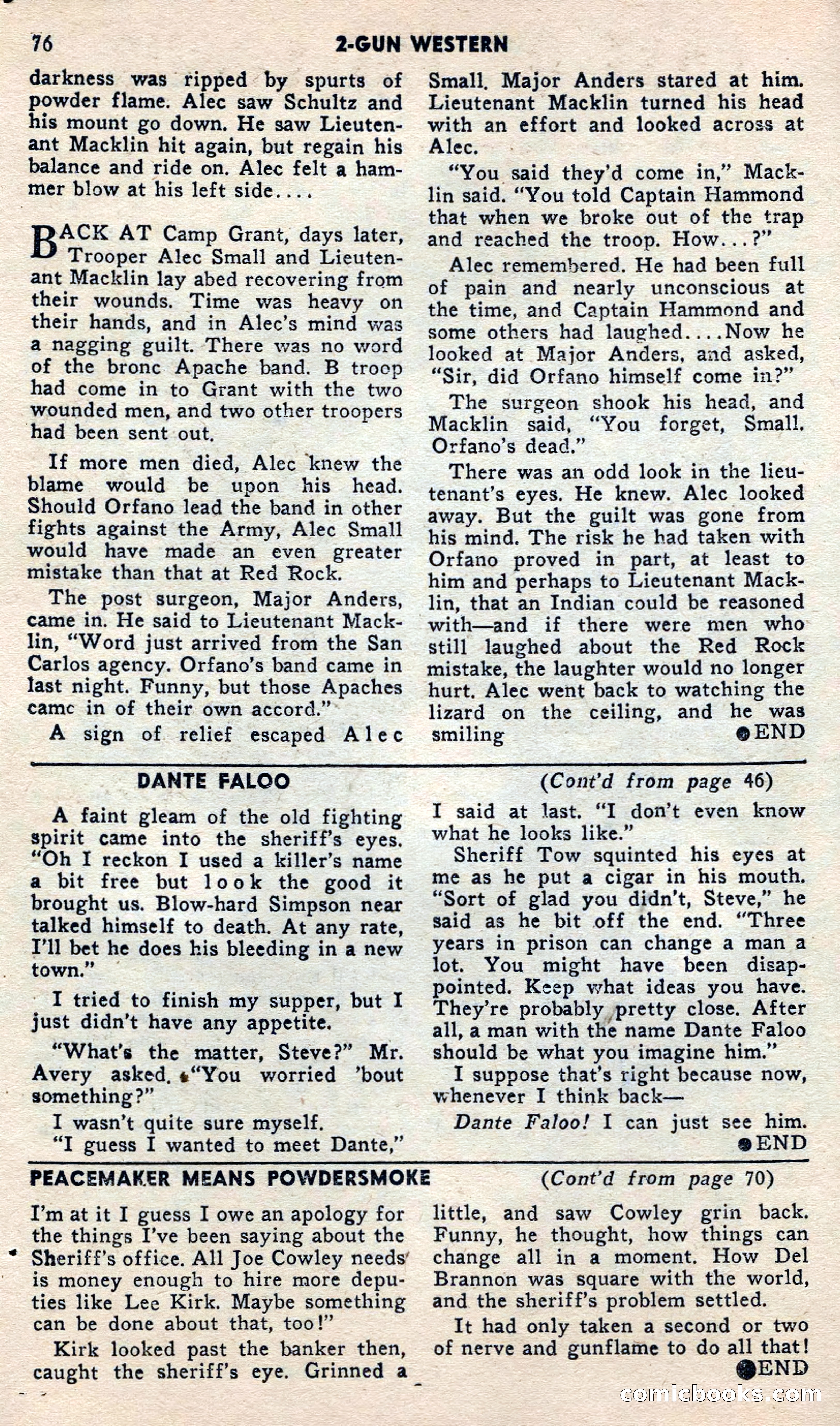 2 Gun Western, May 1957 — page 76 of 101
