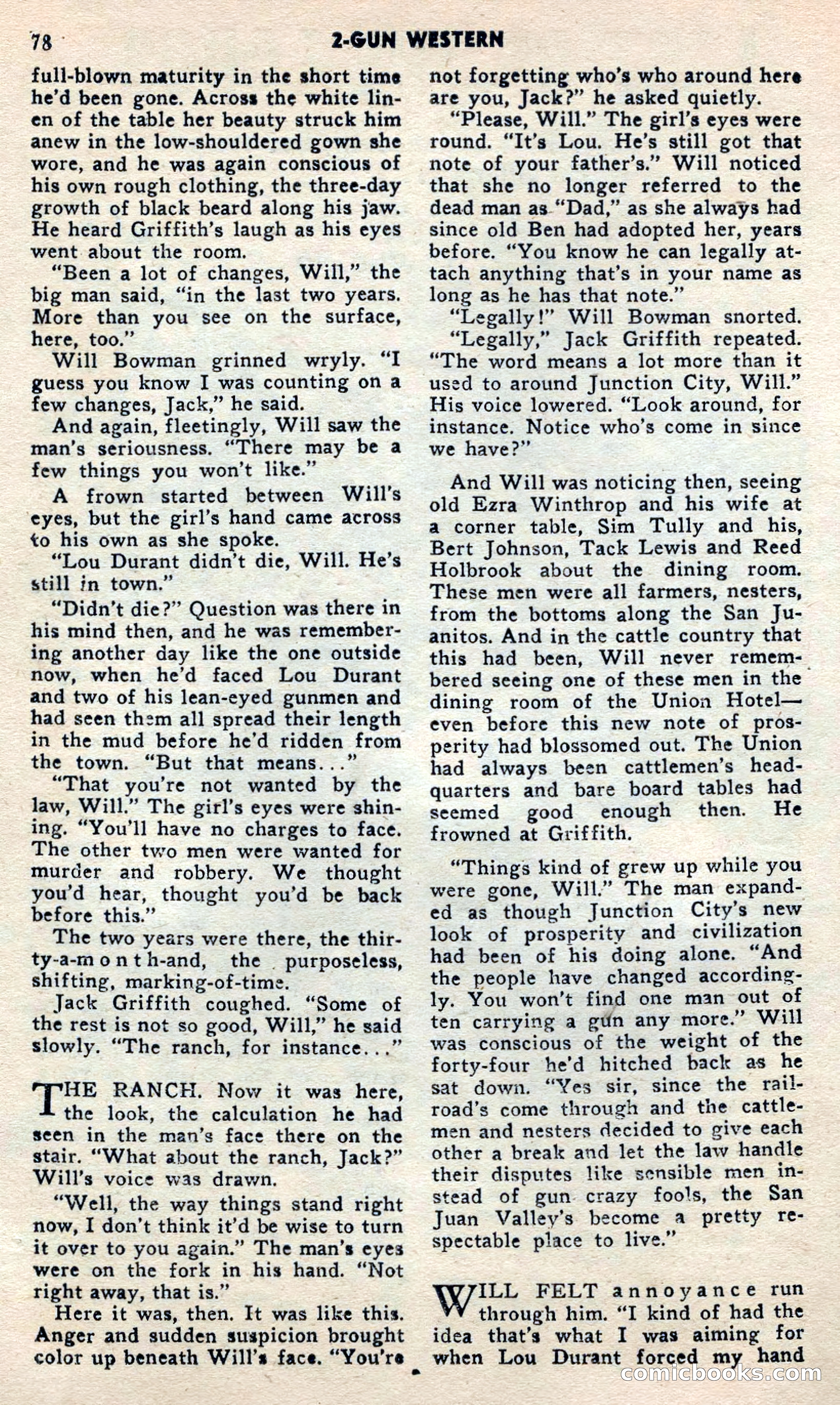 2 Gun Western, May 1957 — page 78 of 101