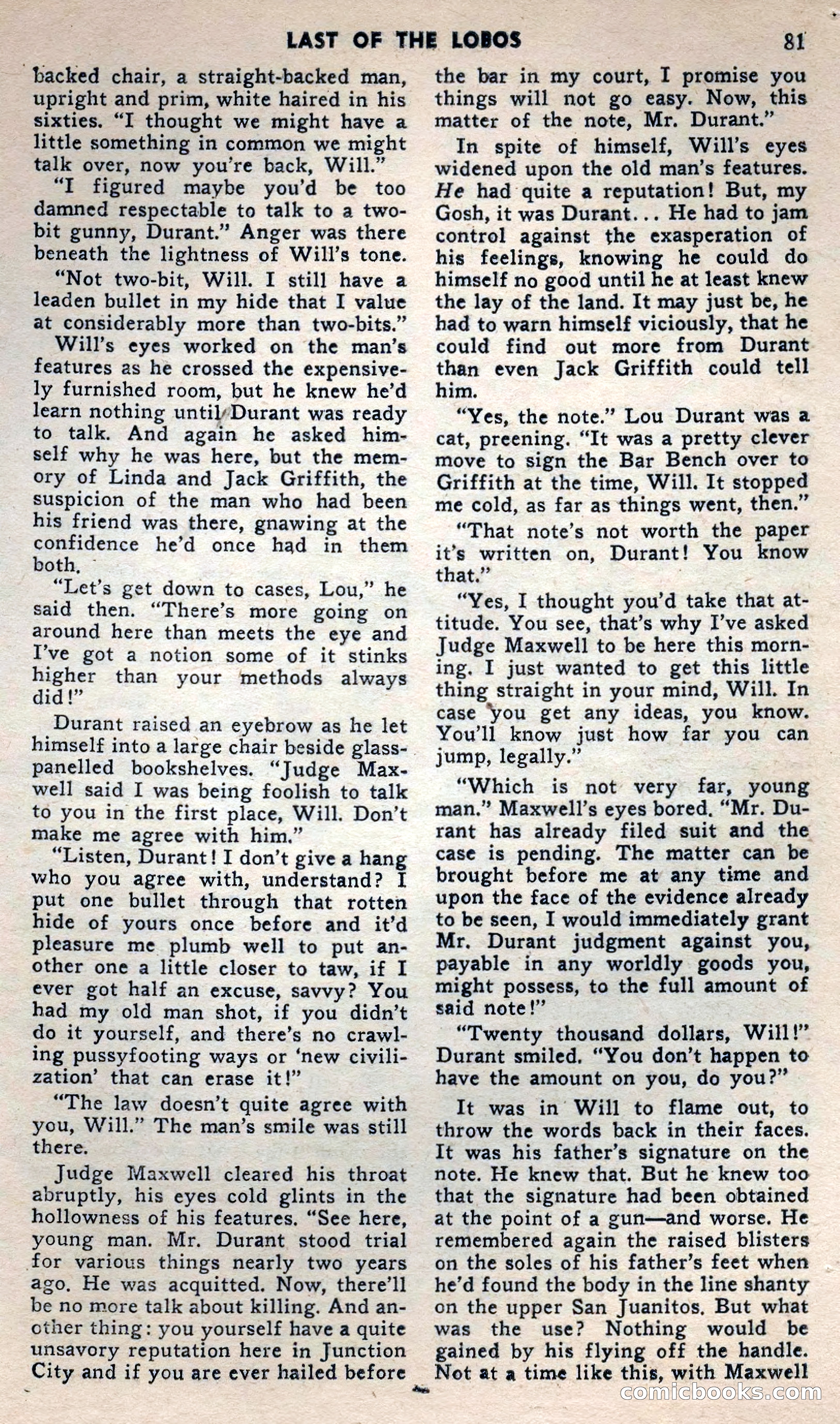 2 Gun Western, May 1957 — page 81 of 101