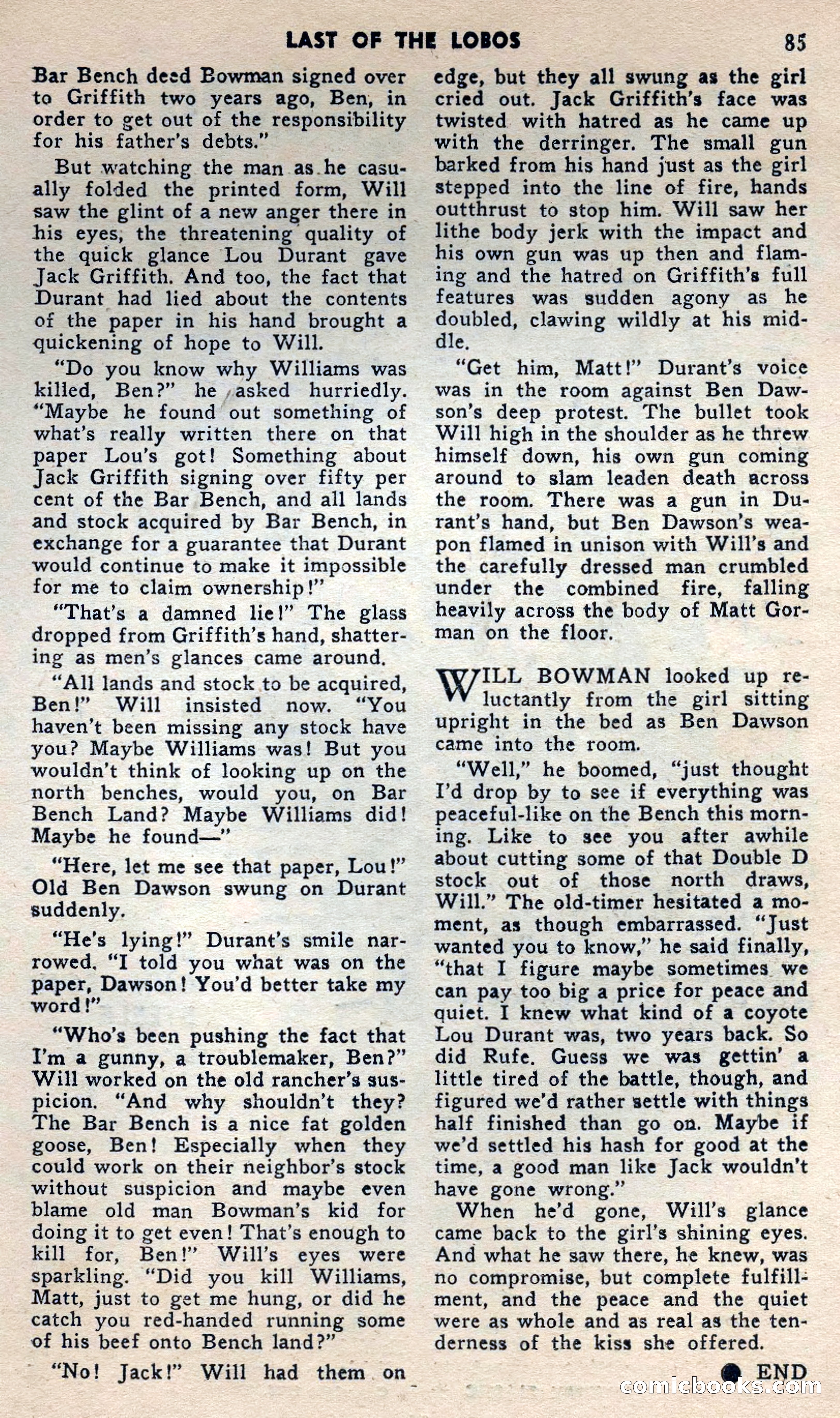 2 Gun Western, May 1957 — page 85 of 101