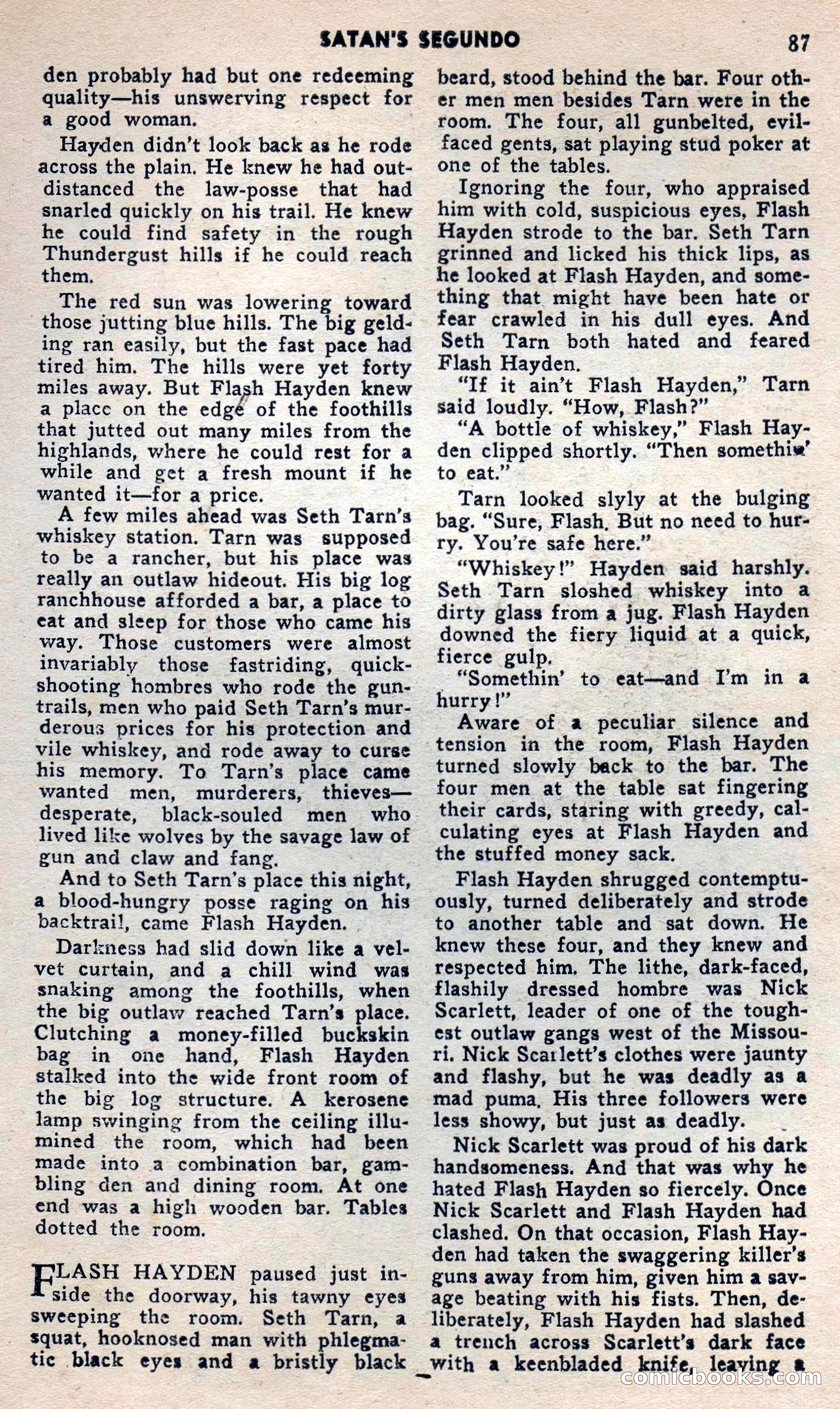 2 Gun Western, May 1957 — page 87 of 101