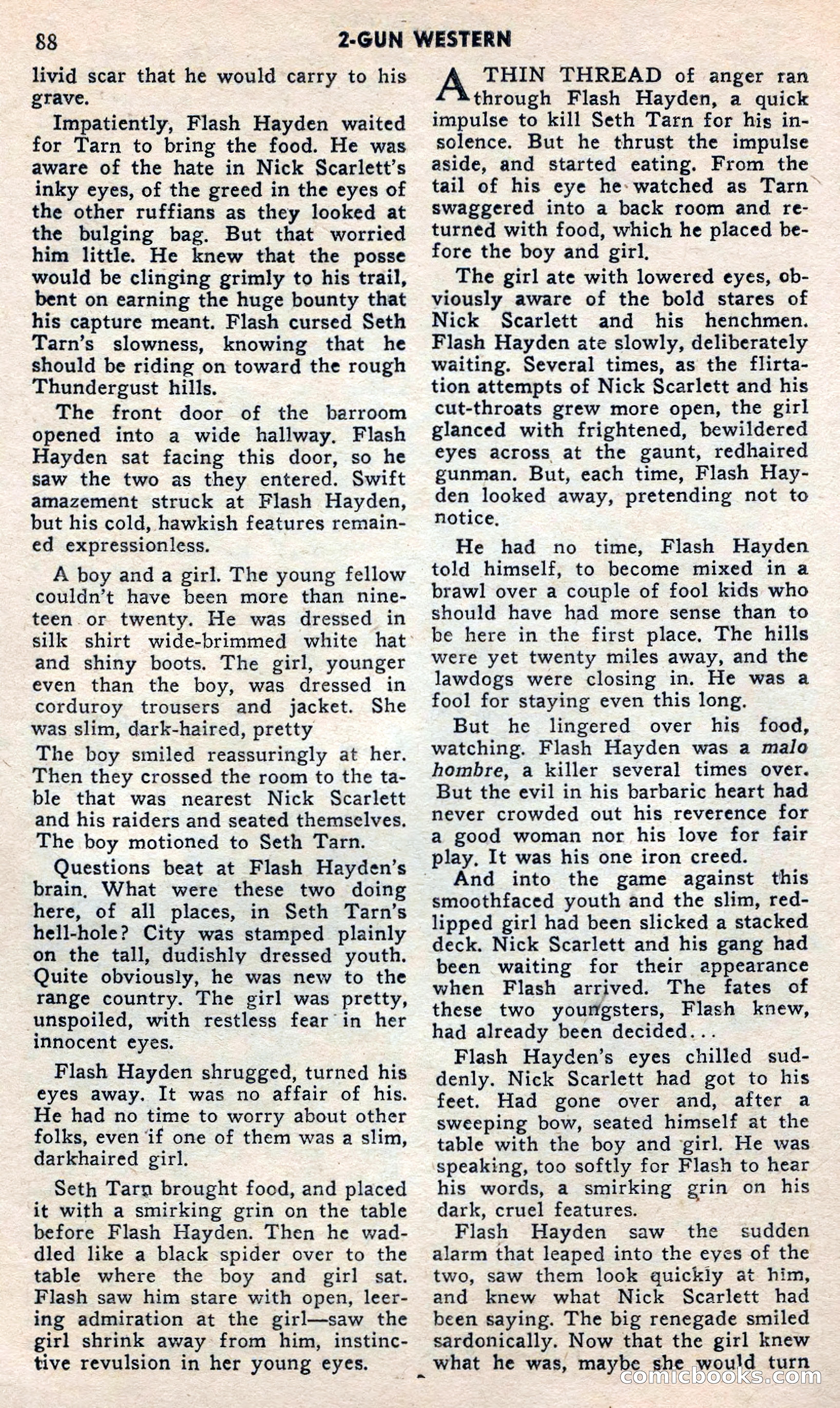2 Gun Western, May 1957 — page 88 of 101