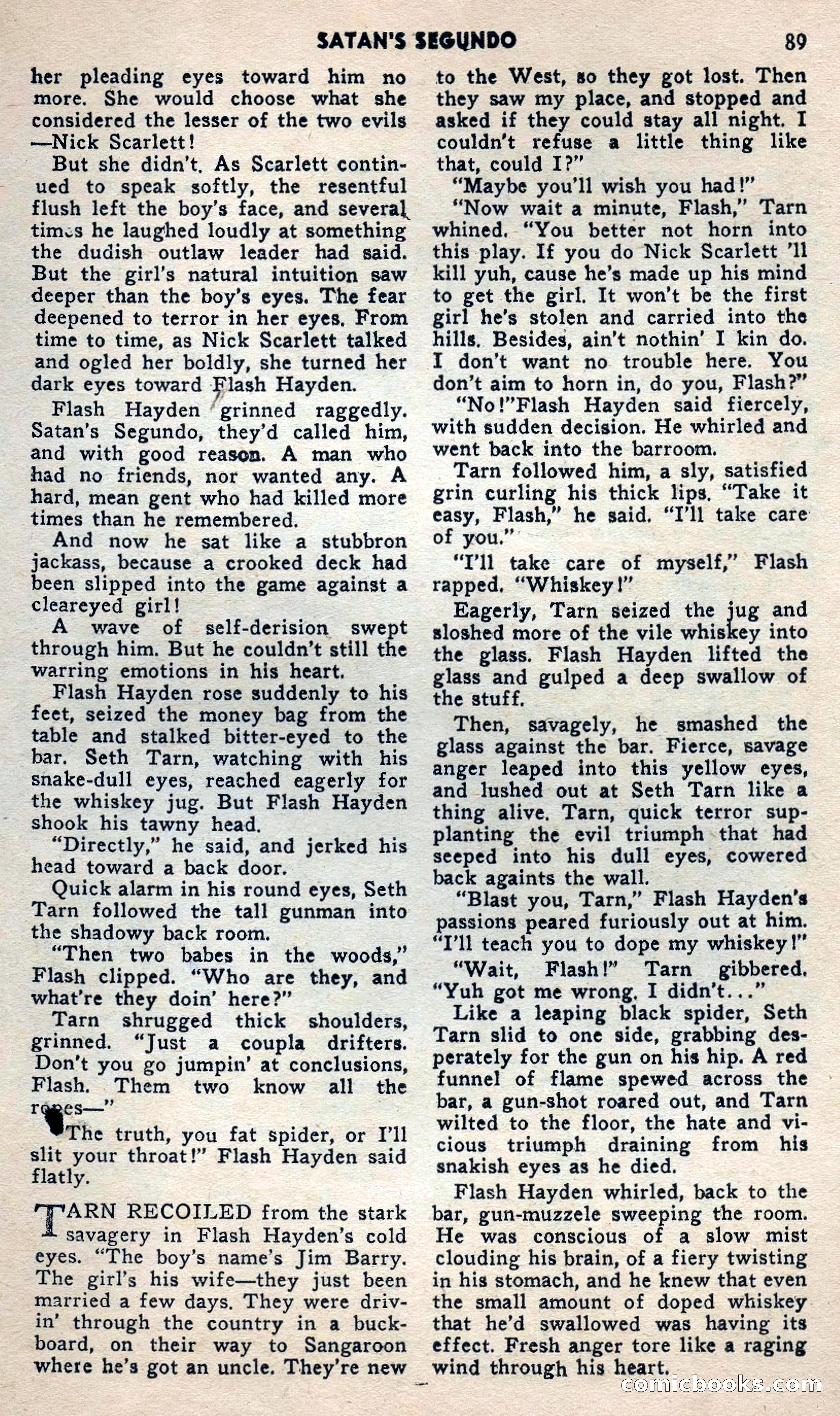 2 Gun Western, May 1957 — page 89 of 101