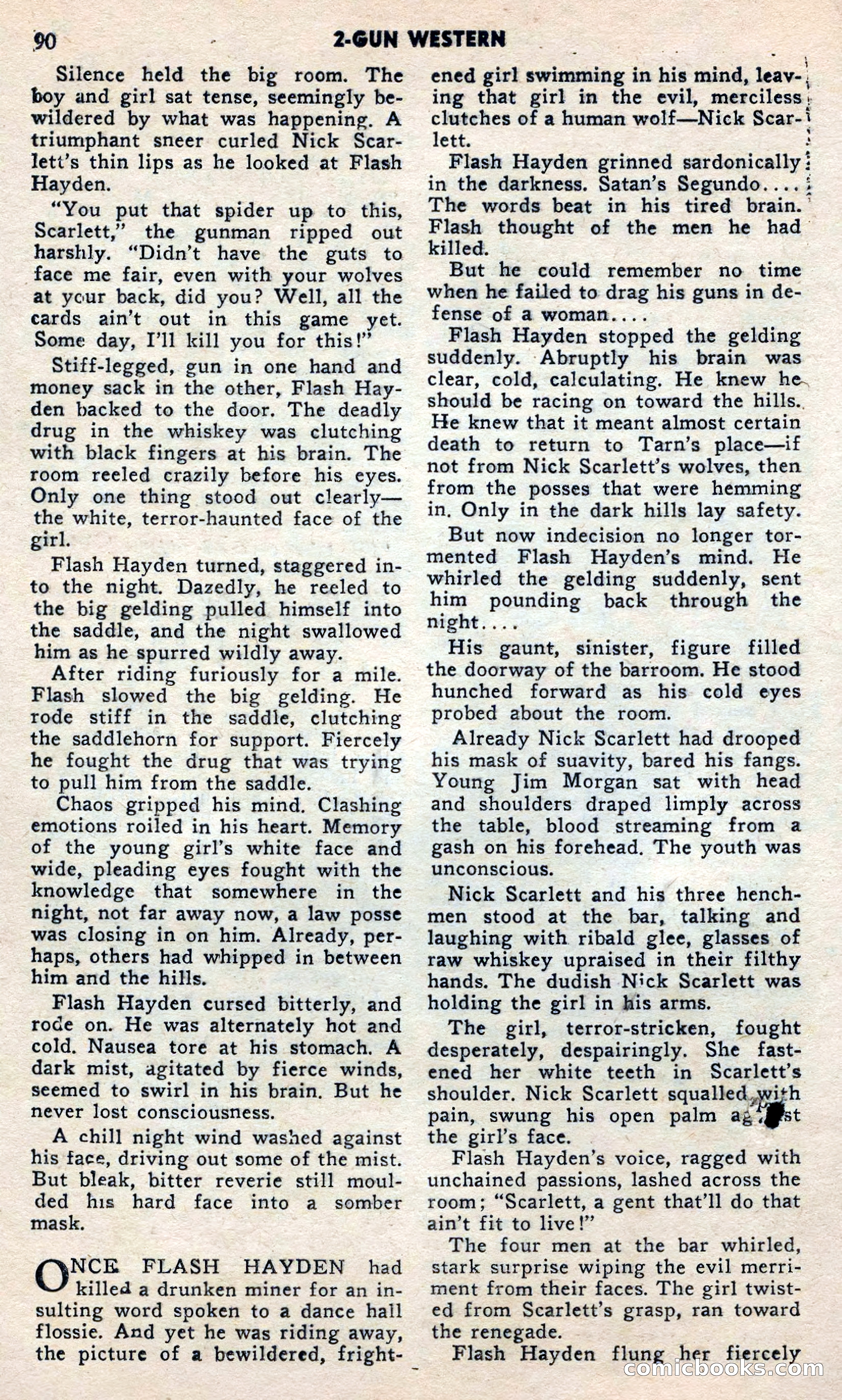 2 Gun Western, May 1957 — page 90 of 101