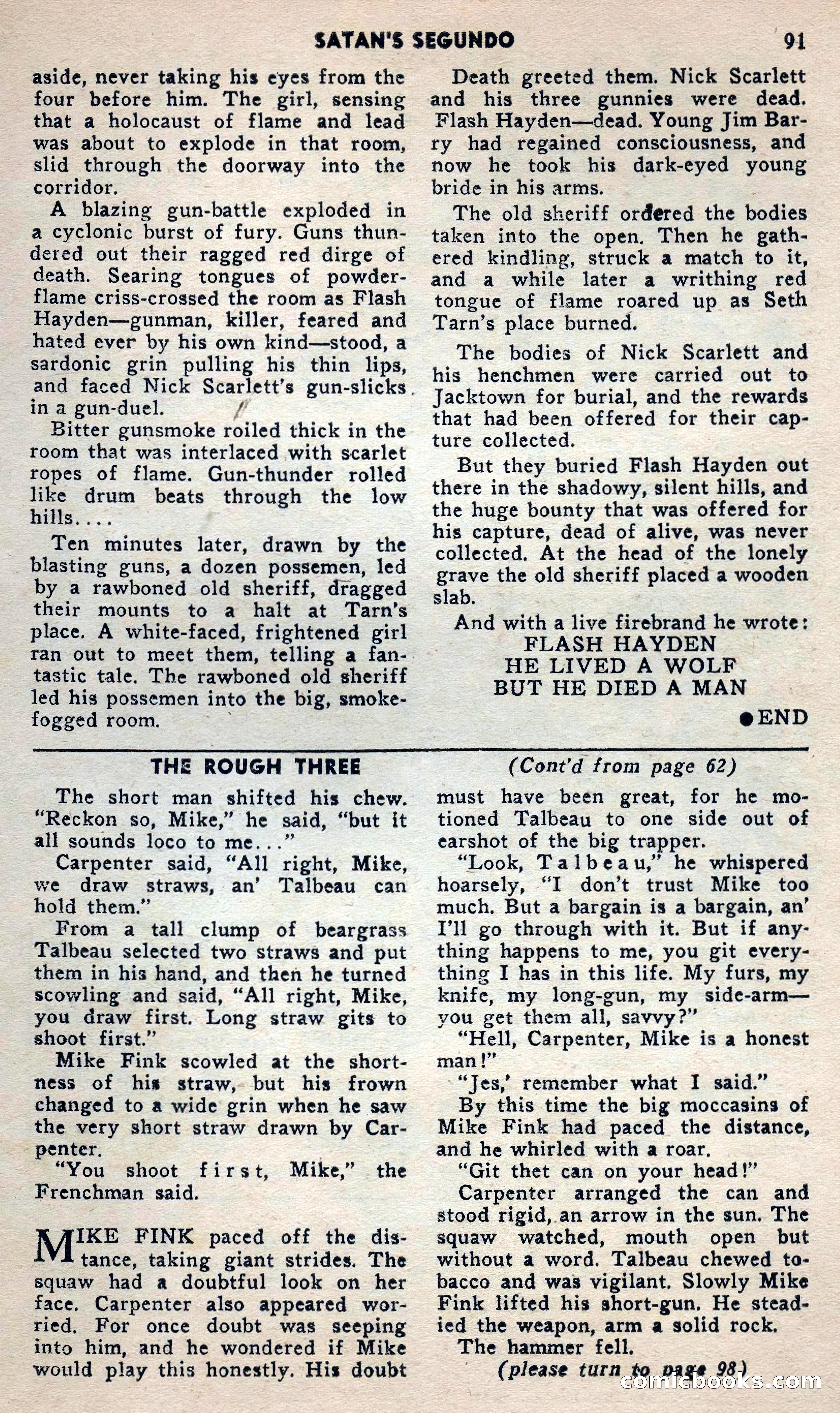 2 Gun Western, May 1957 — page 91 of 101
