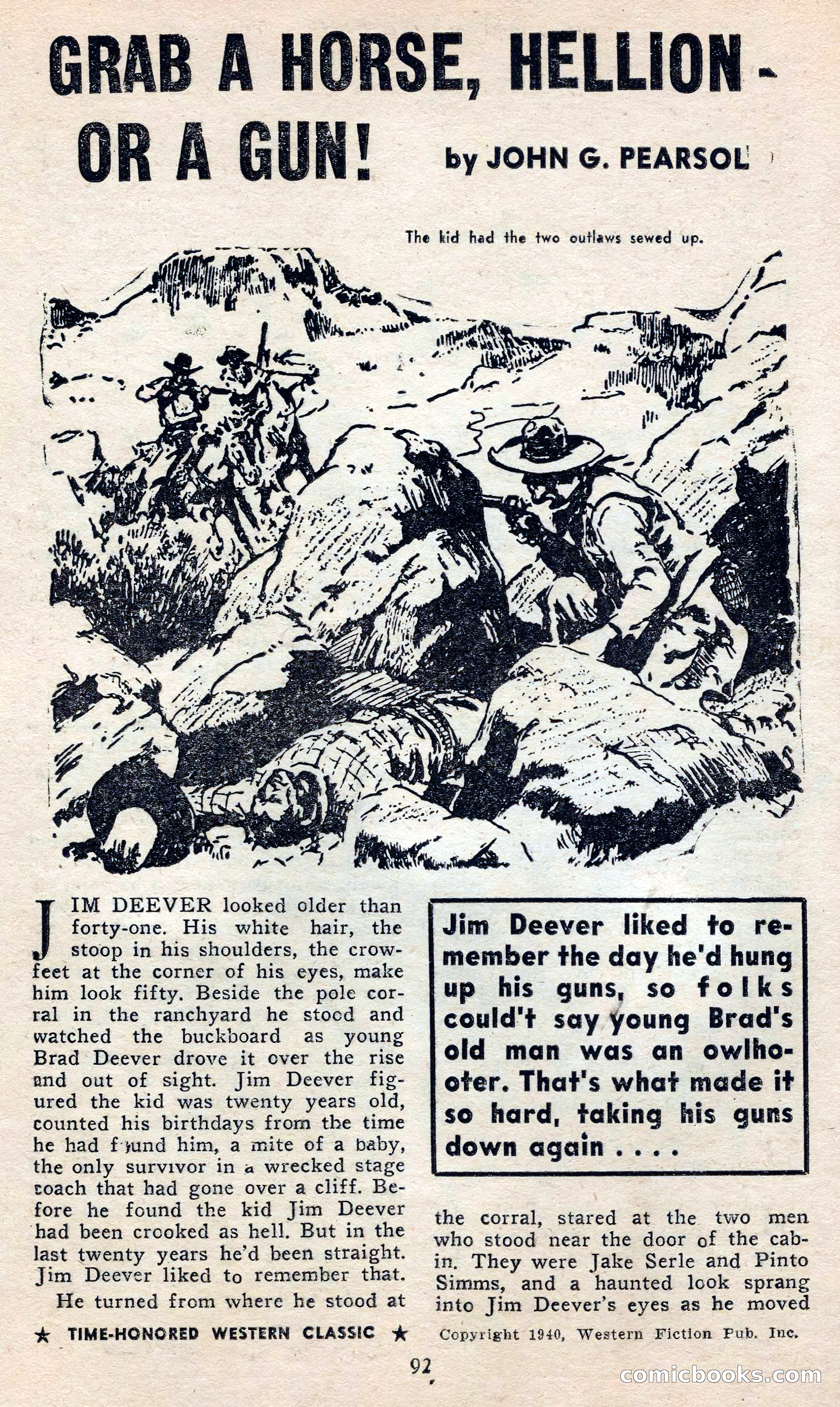 2 Gun Western, May 1957 — page 92 of 101