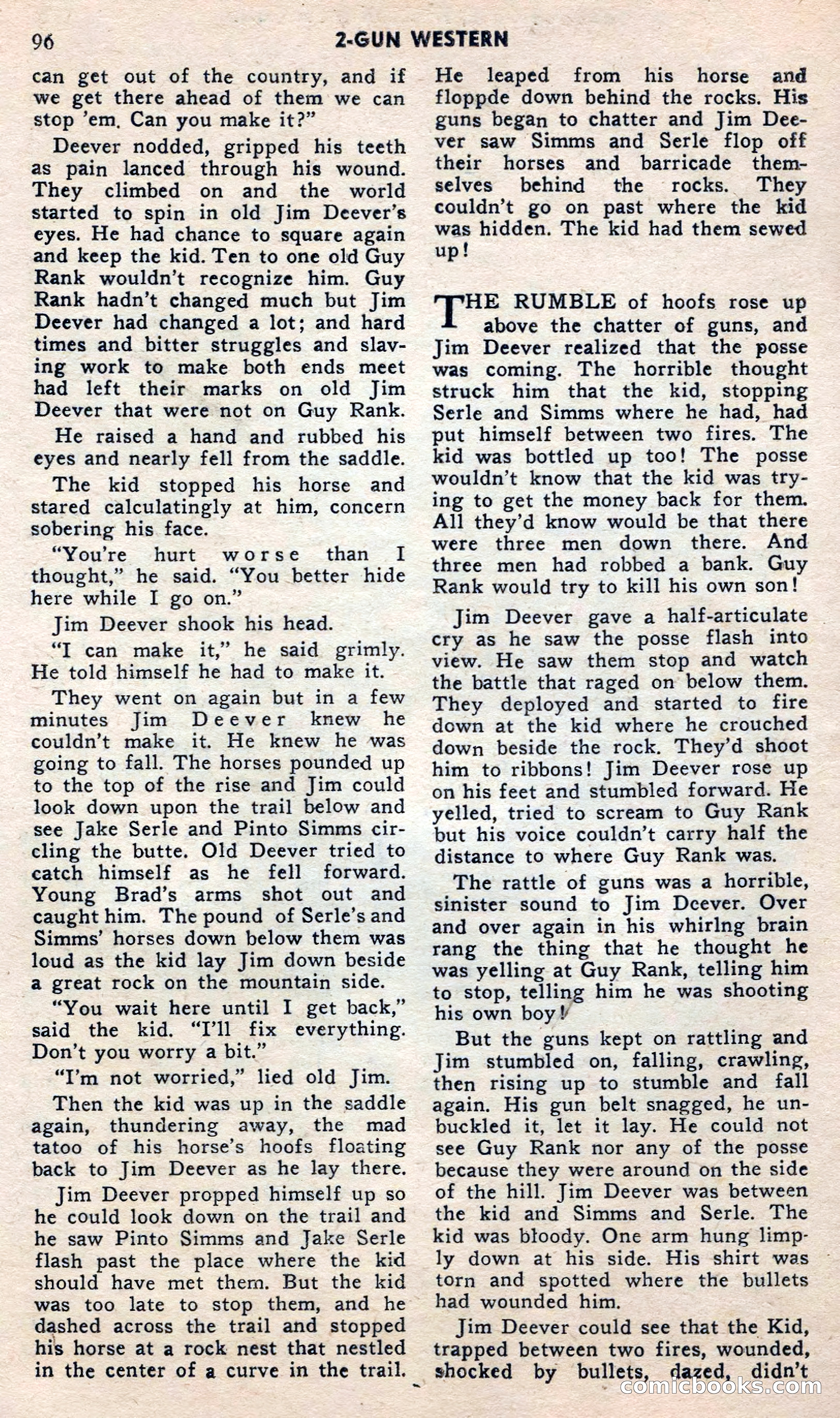 2 Gun Western, May 1957 — page 96 of 101