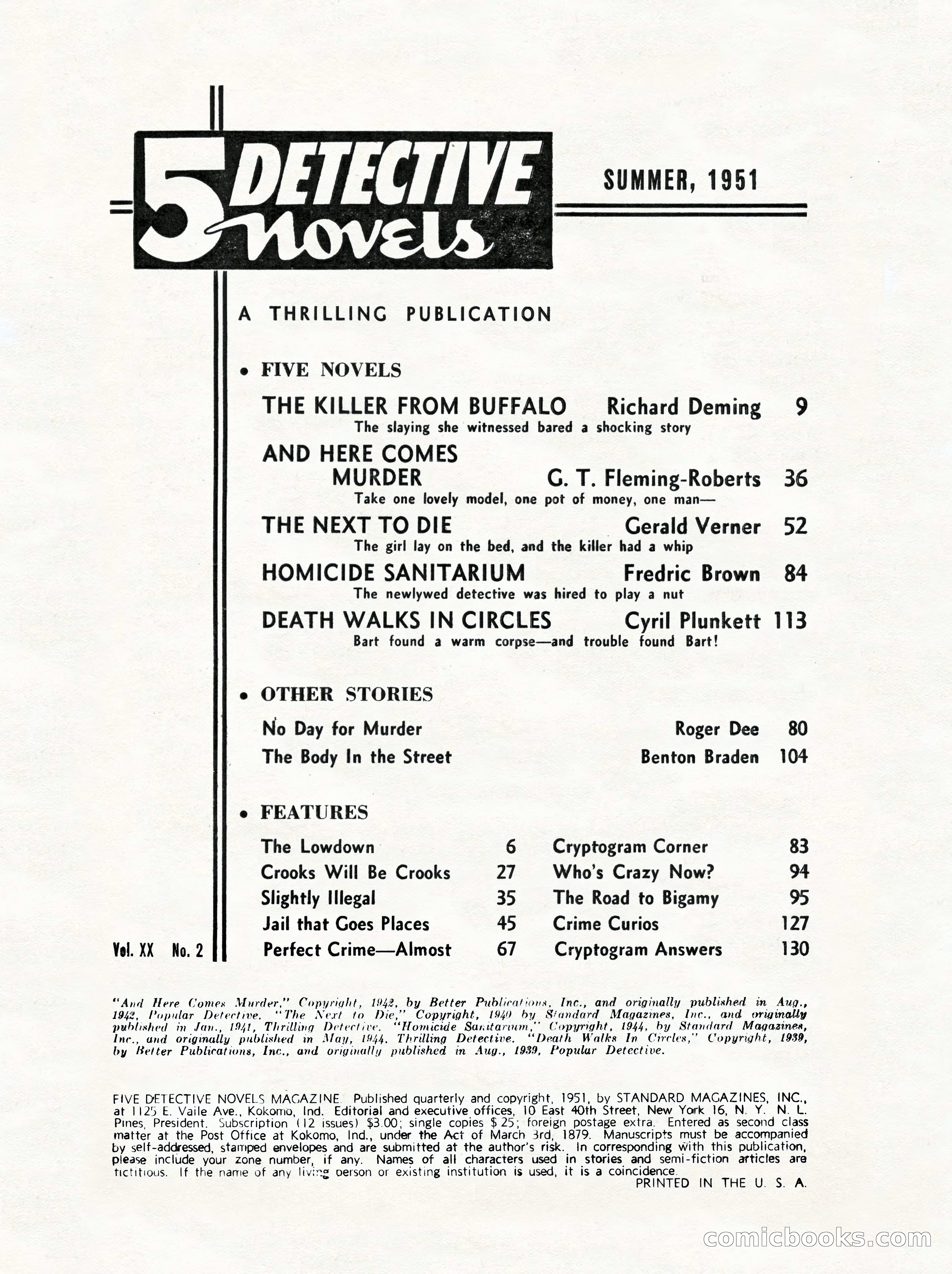 5 Detective Novels Magazine Cover — page 4 of 132
