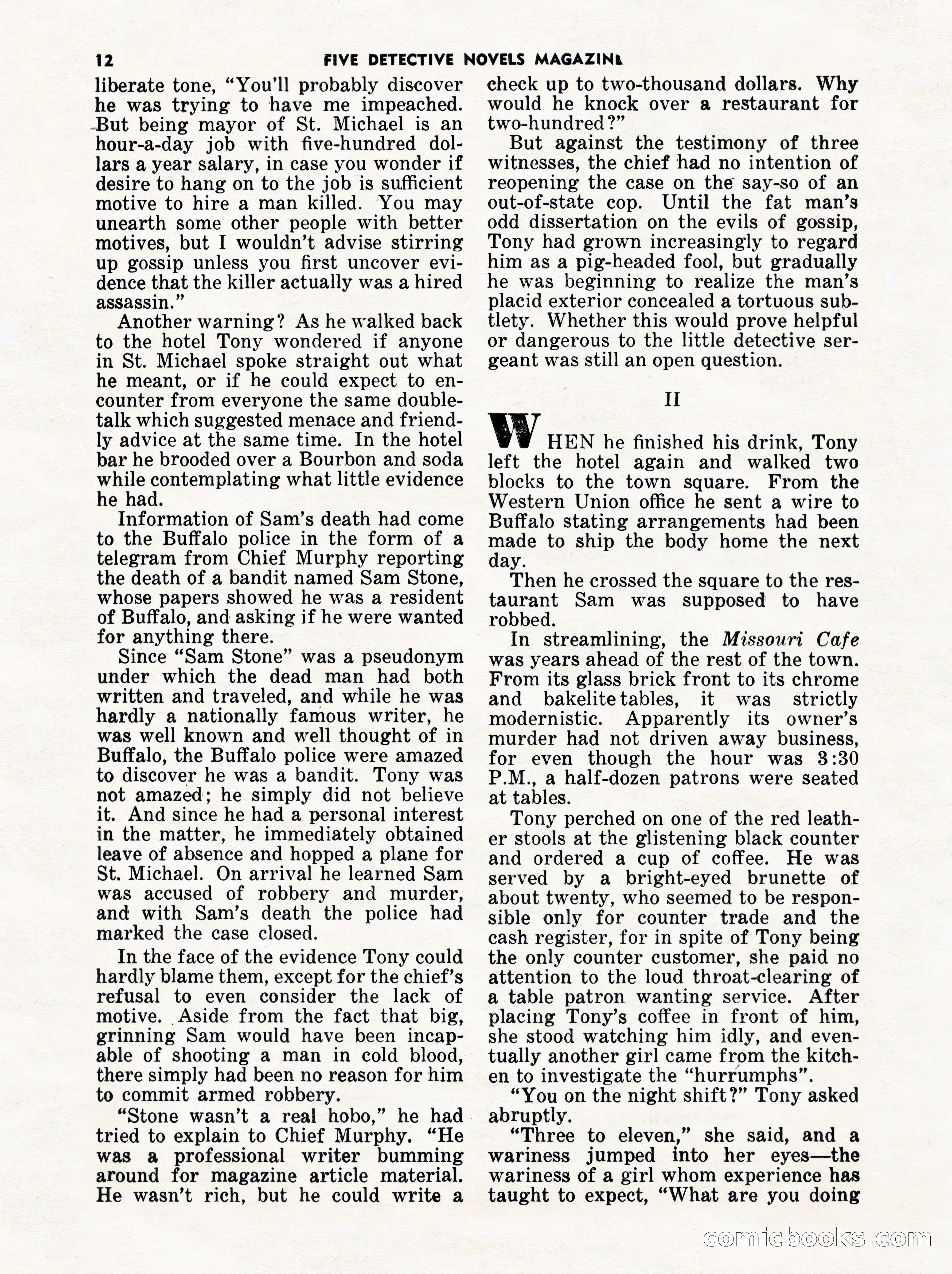 5 Detective Novels Magazine Cover — page 12 of 132