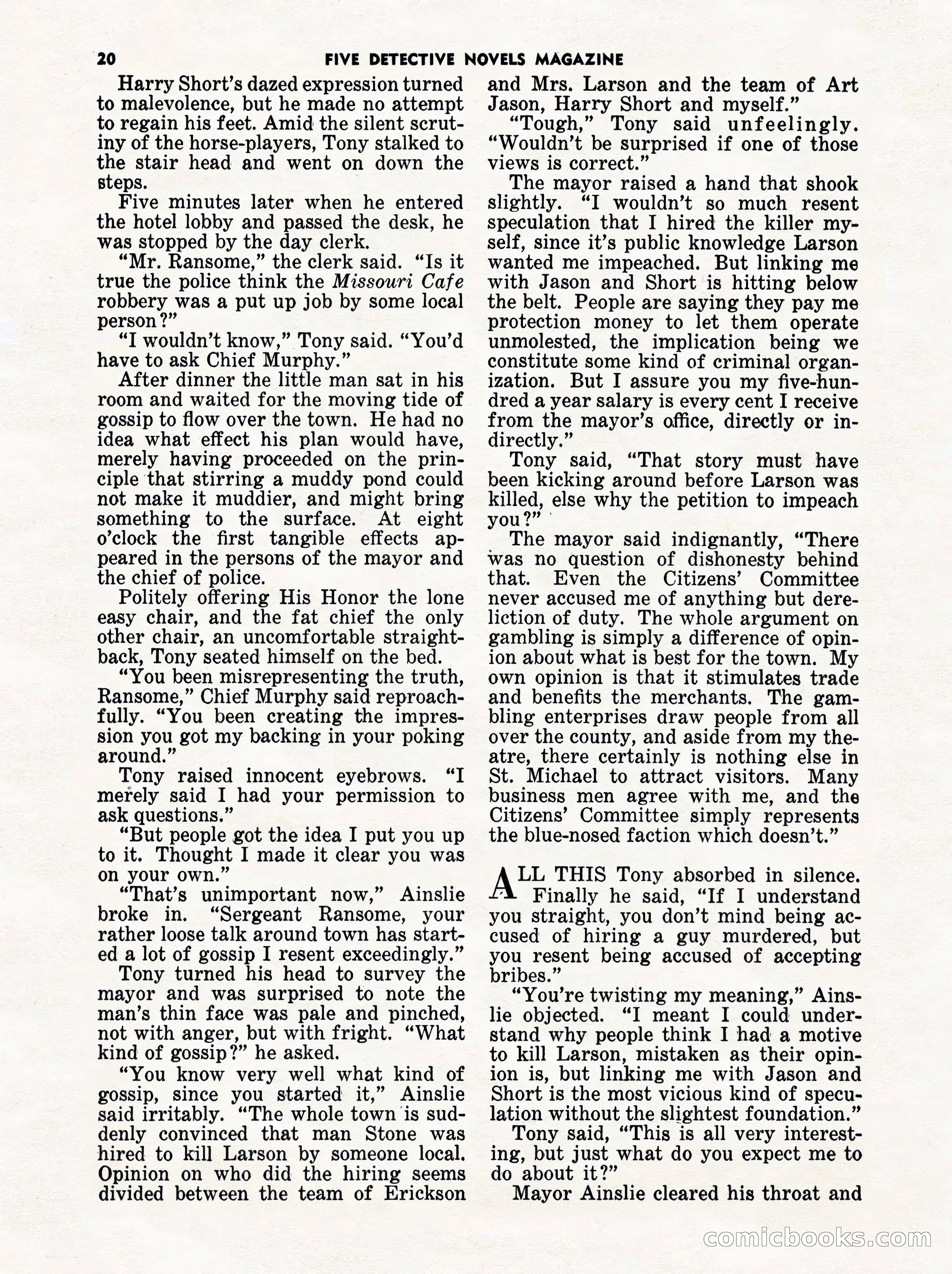 5 Detective Novels Magazine Cover — page 20 of 132