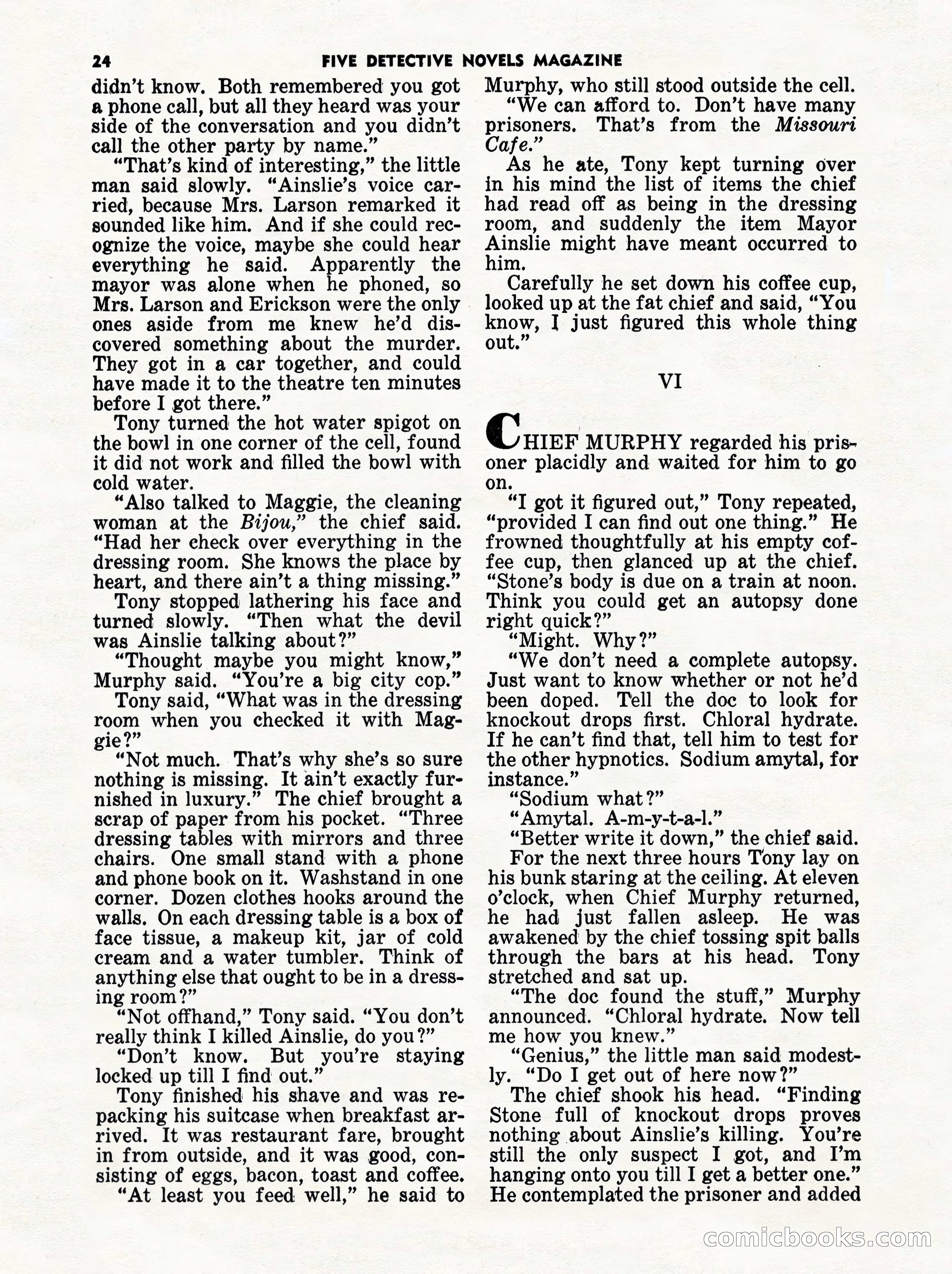 5 Detective Novels Magazine Cover — page 24 of 132