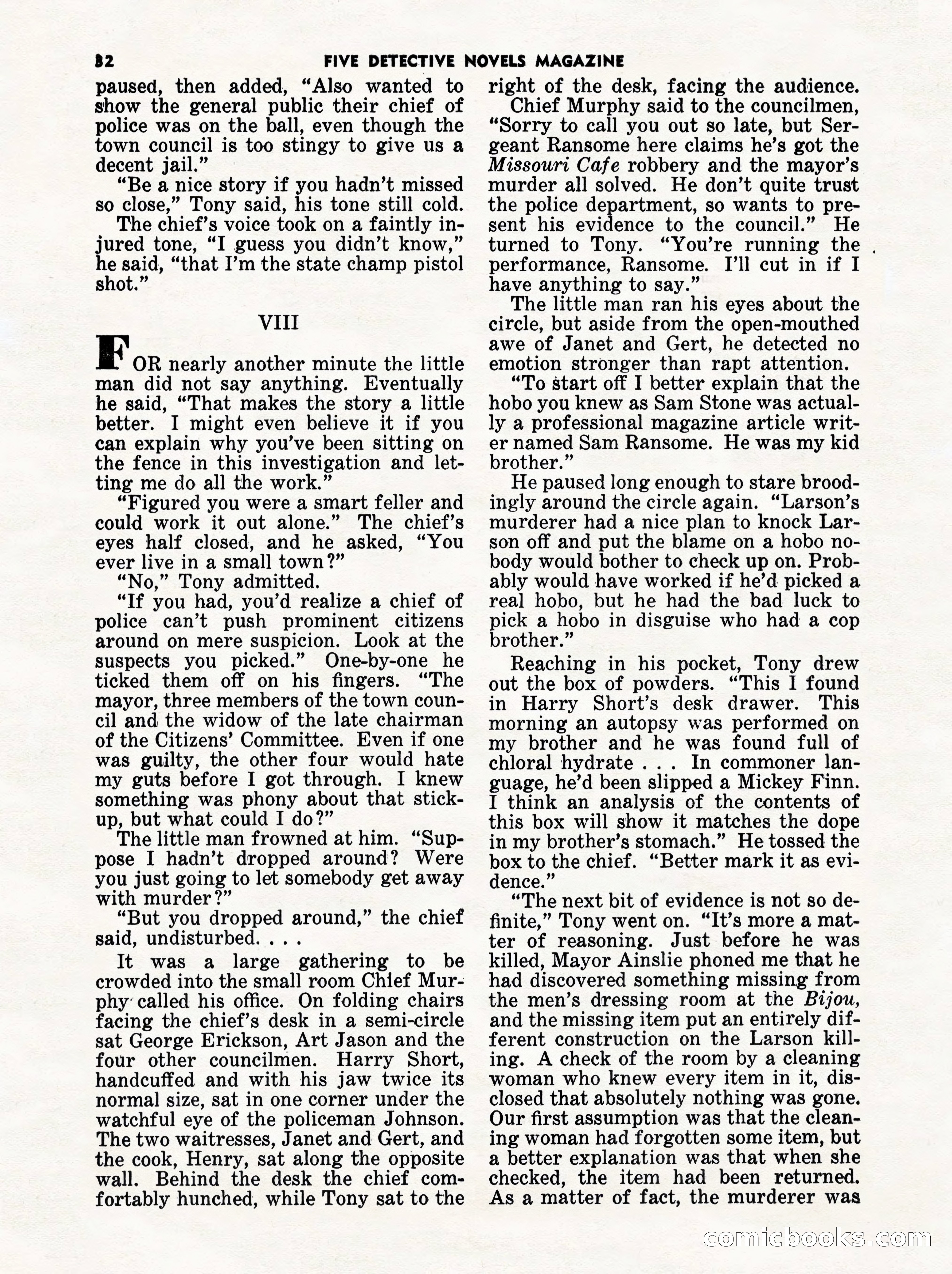 5 Detective Novels Magazine Cover — page 32 of 132
