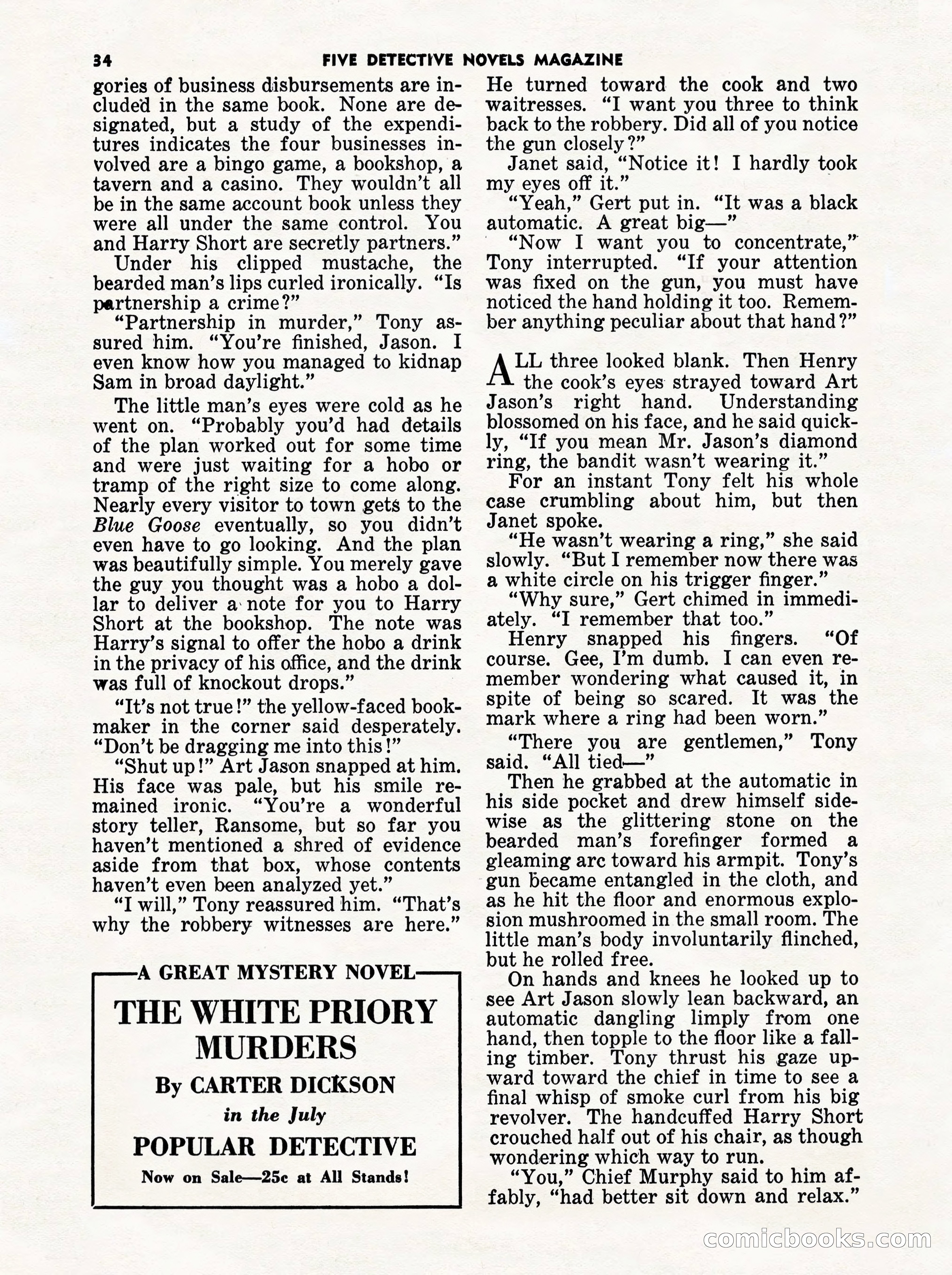 5 Detective Novels Magazine Cover — page 34 of 132