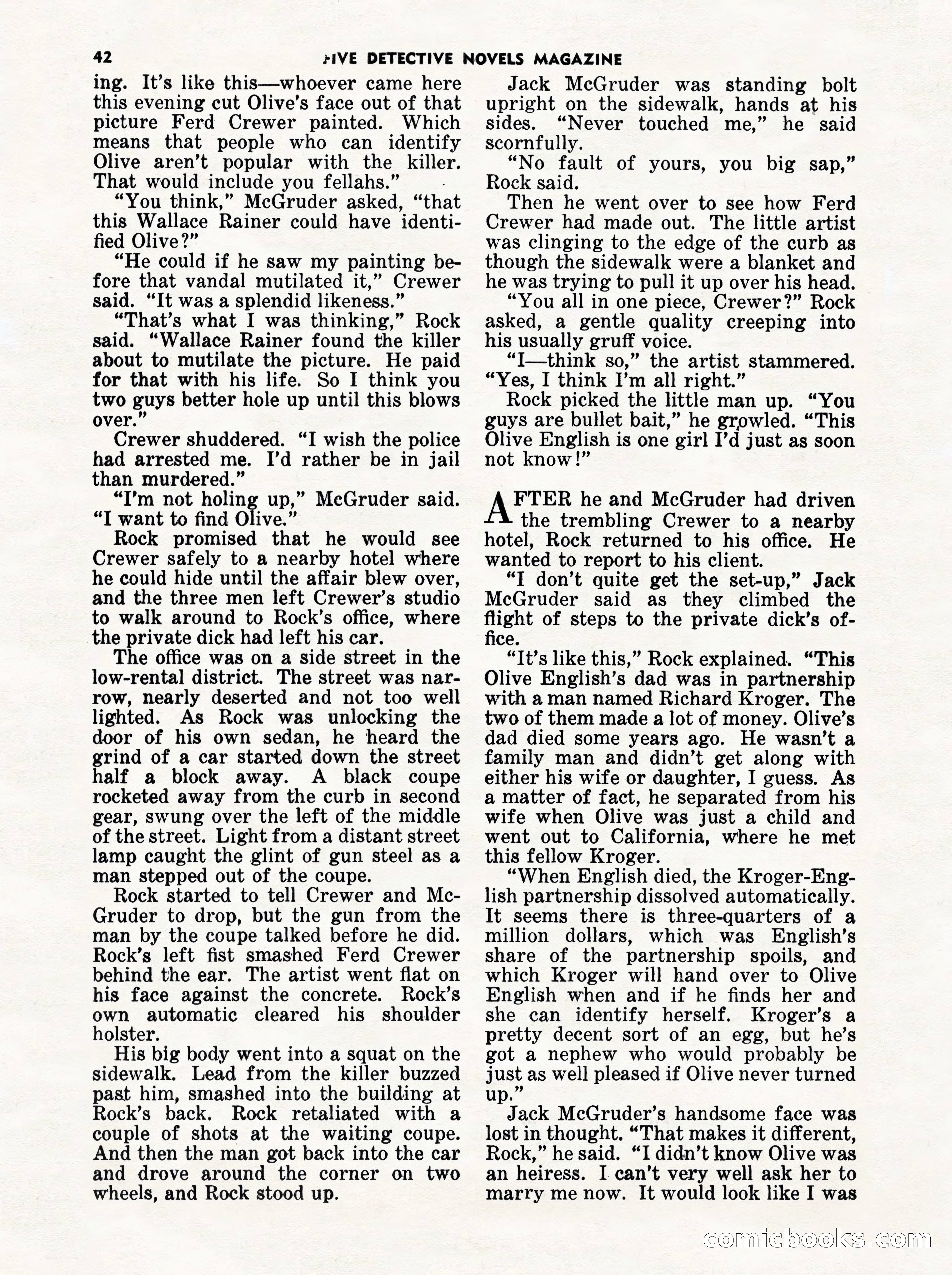 5 Detective Novels Magazine Cover — page 42 of 132