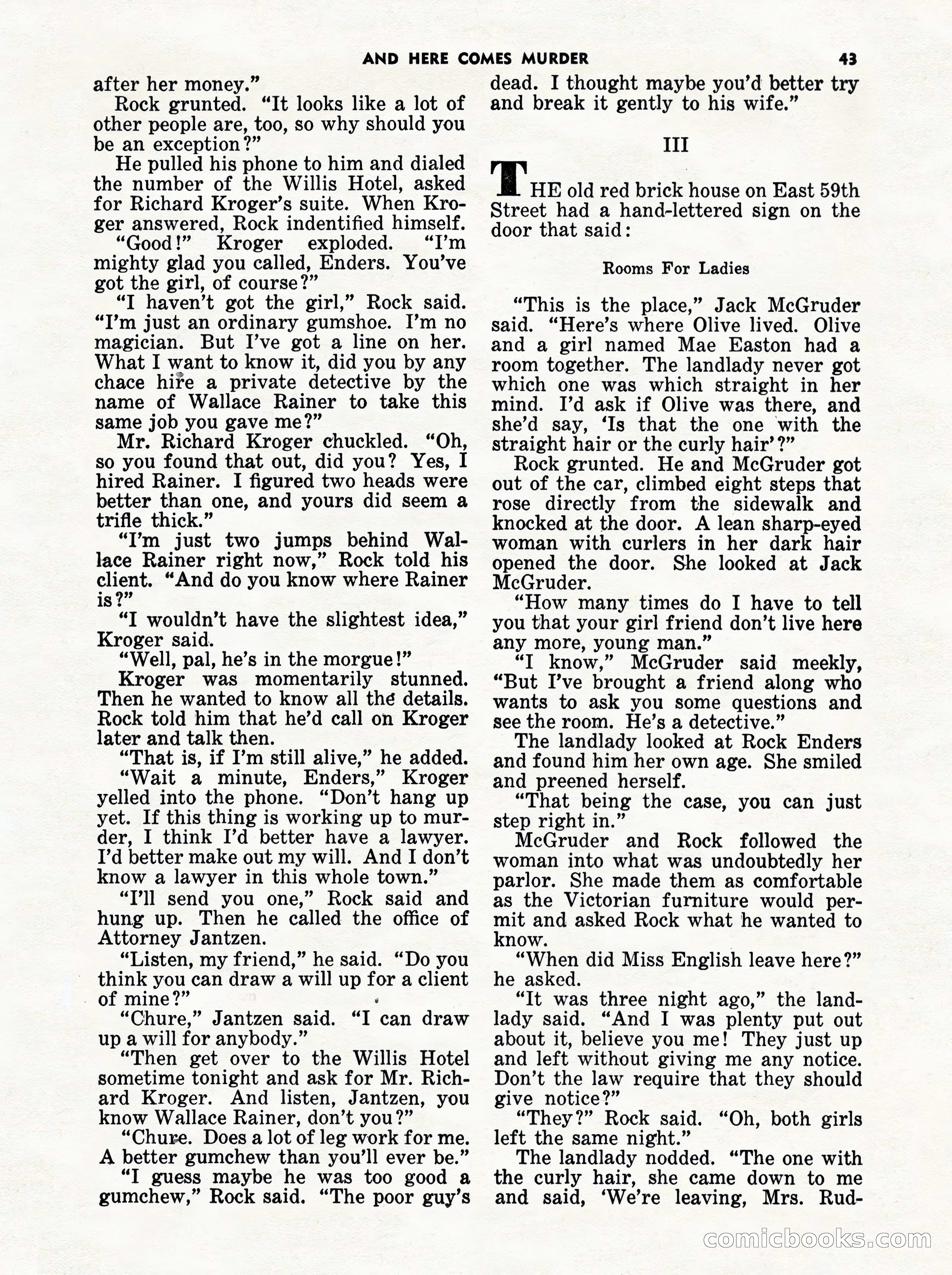 5 Detective Novels Magazine Cover — page 43 of 132