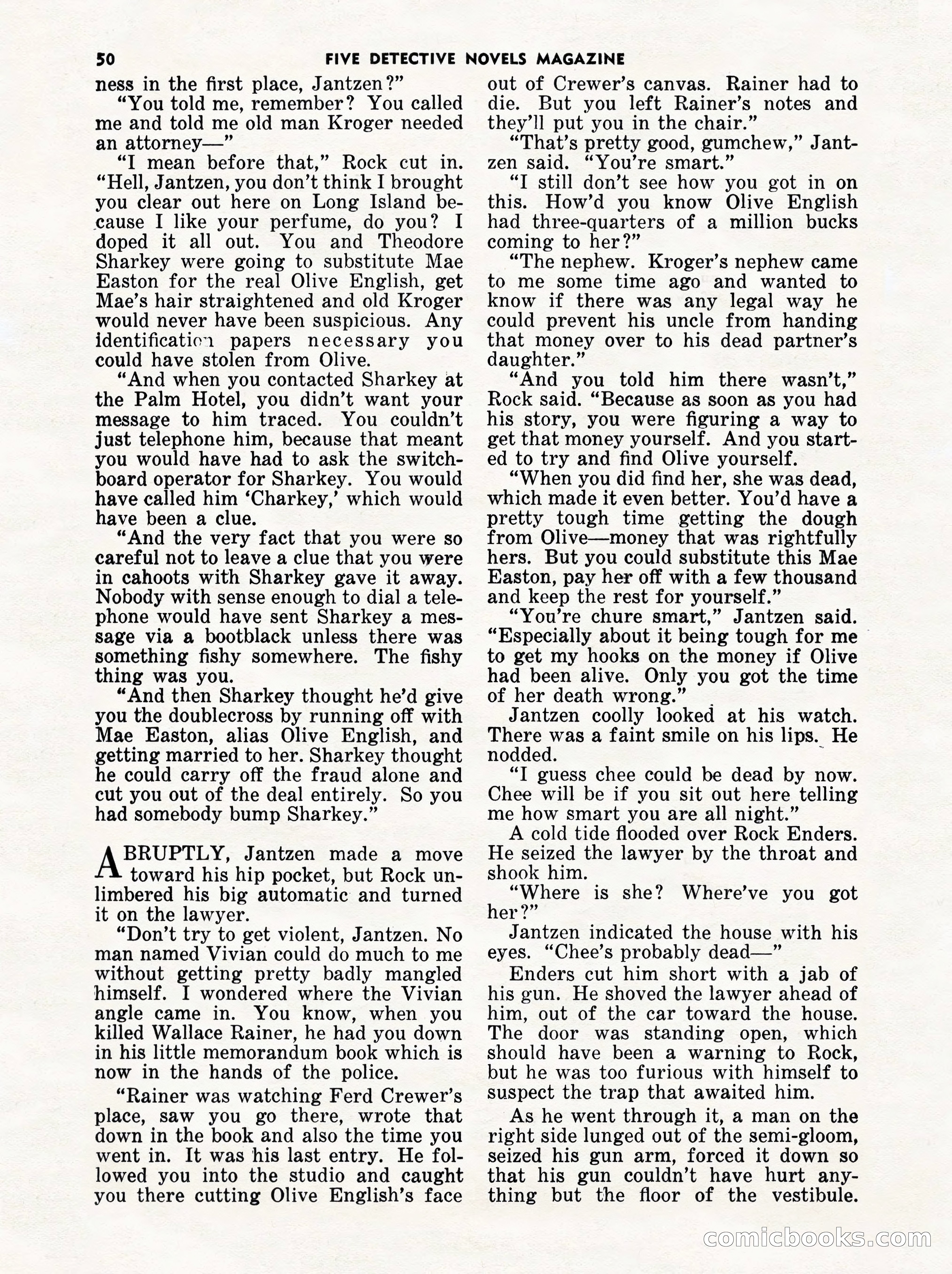 5 Detective Novels Magazine Cover — page 50 of 132