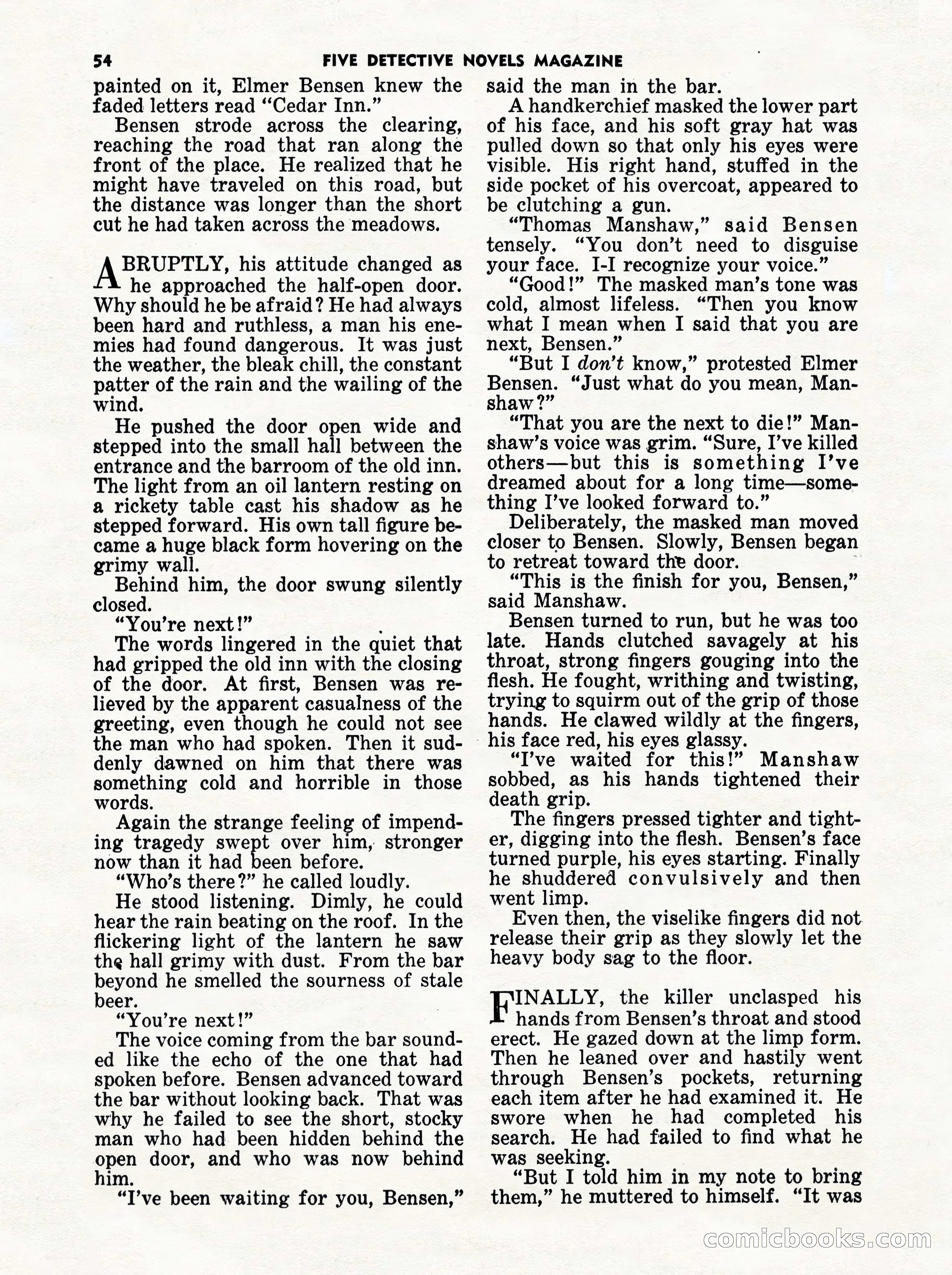 5 Detective Novels Magazine Cover — page 54 of 132