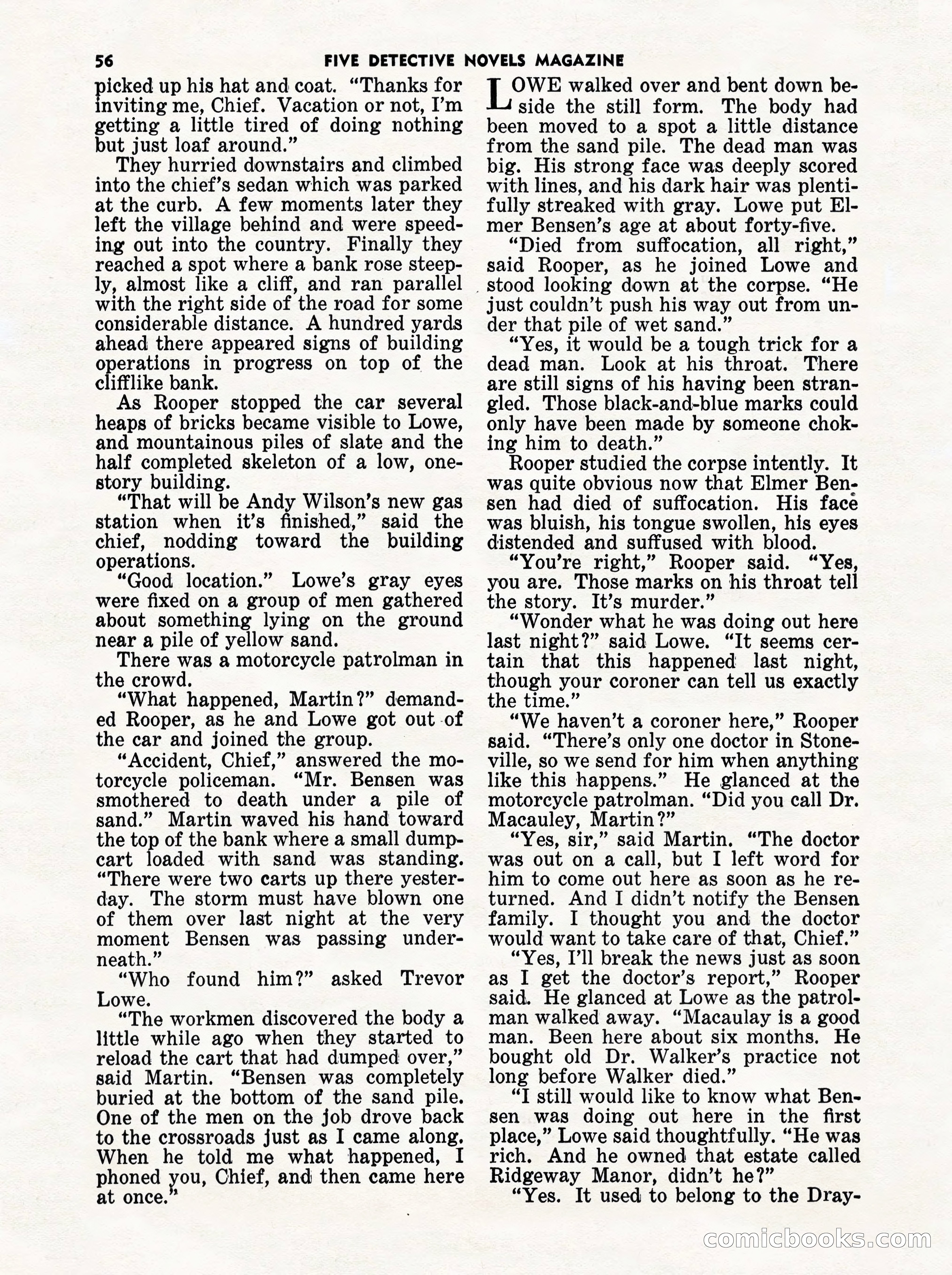 5 Detective Novels Magazine Cover — page 56 of 132