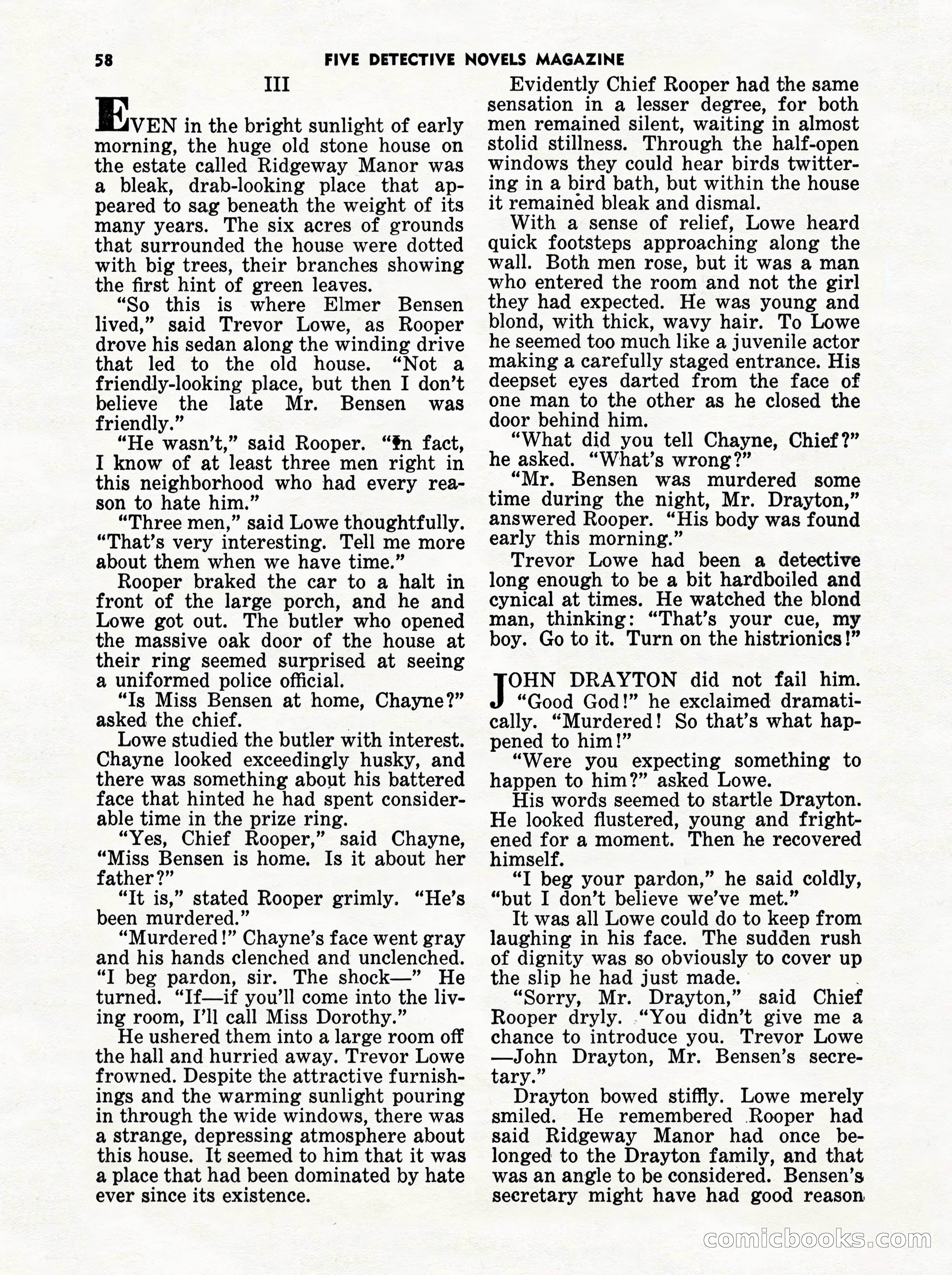 5 Detective Novels Magazine Cover — page 58 of 132