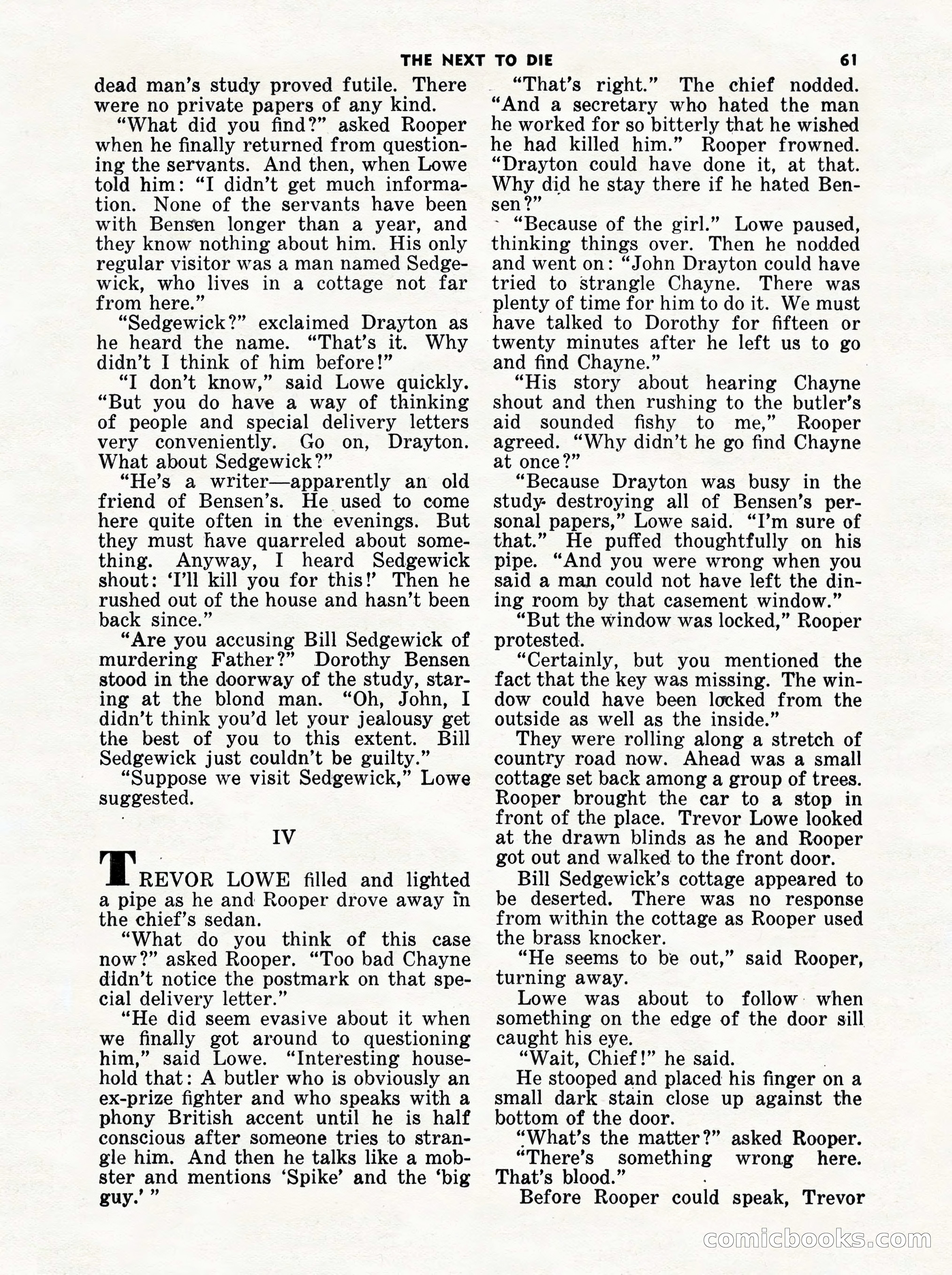 5 Detective Novels Magazine Cover — page 61 of 132