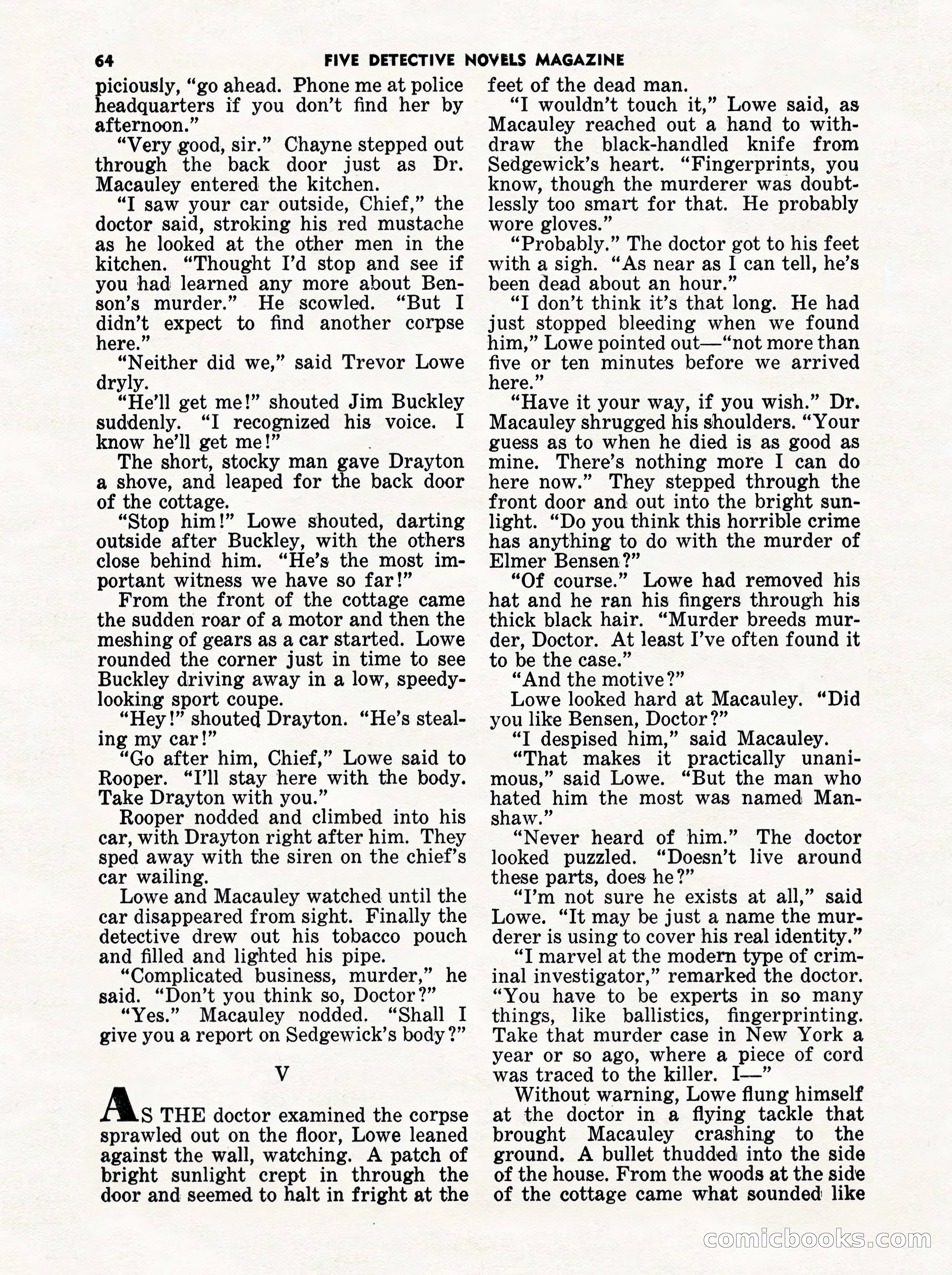 5 Detective Novels Magazine Cover — page 64 of 132