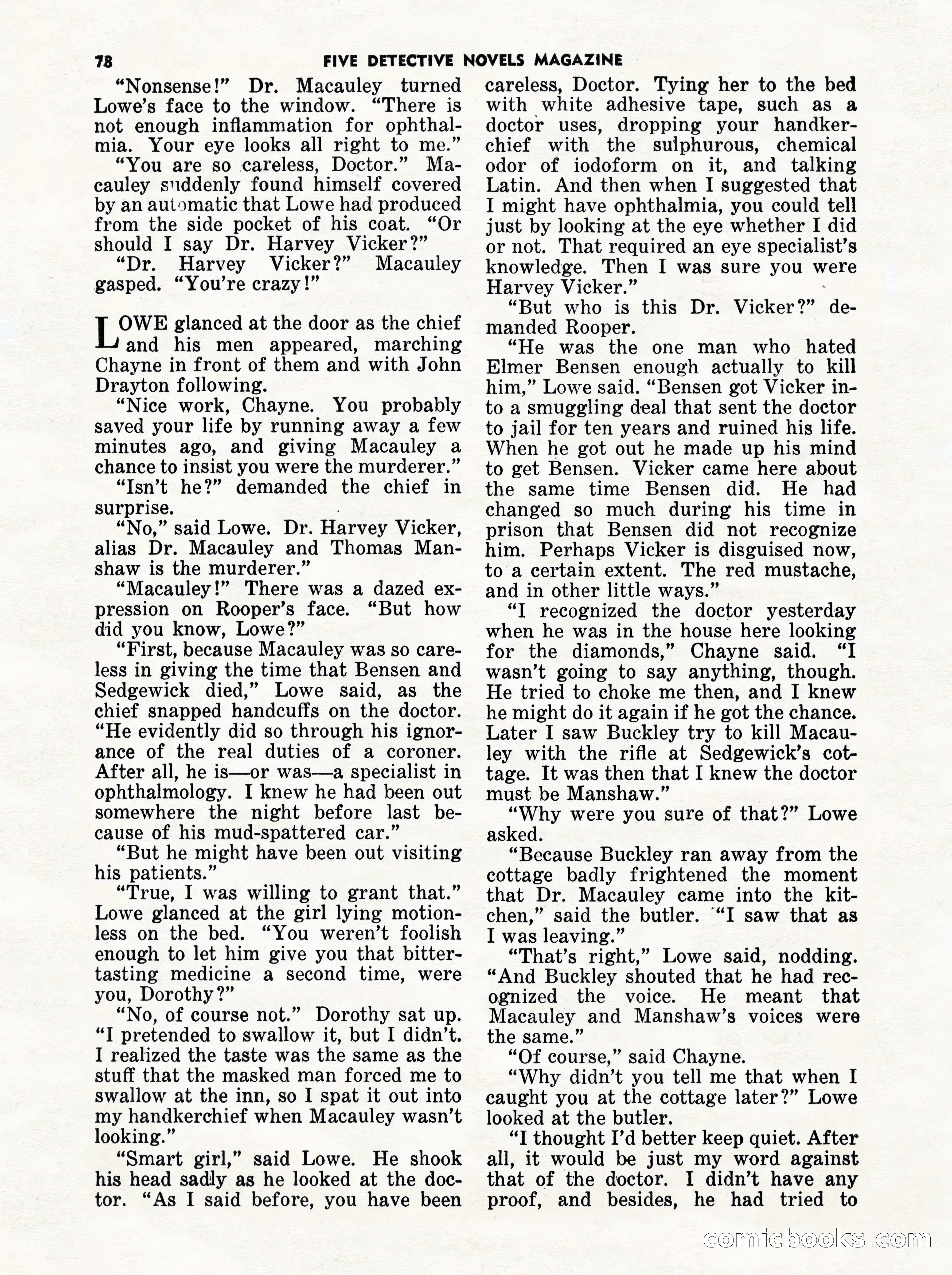 5 Detective Novels Magazine Cover — page 78 of 132