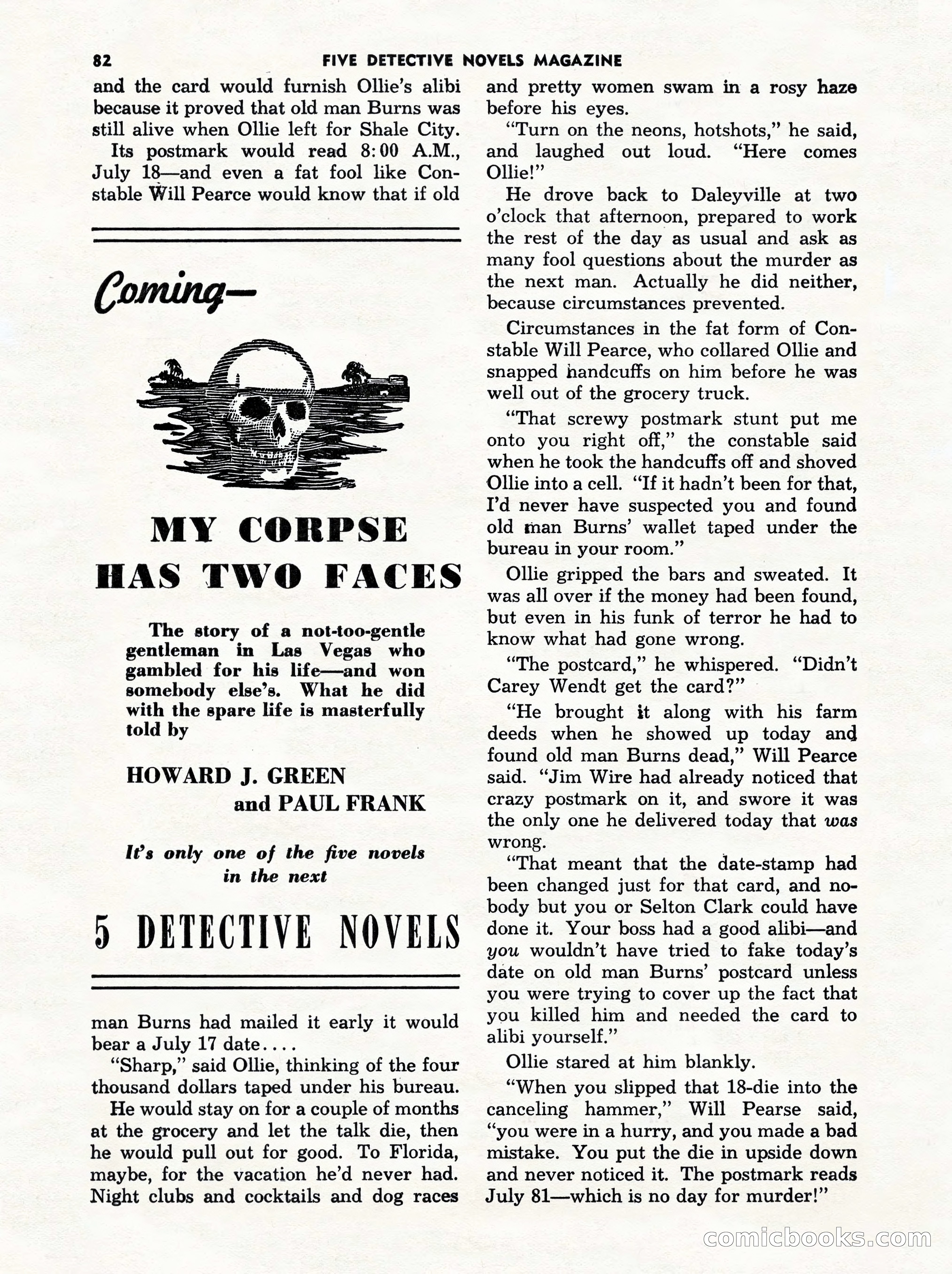 5 Detective Novels Magazine Cover — page 82 of 132
