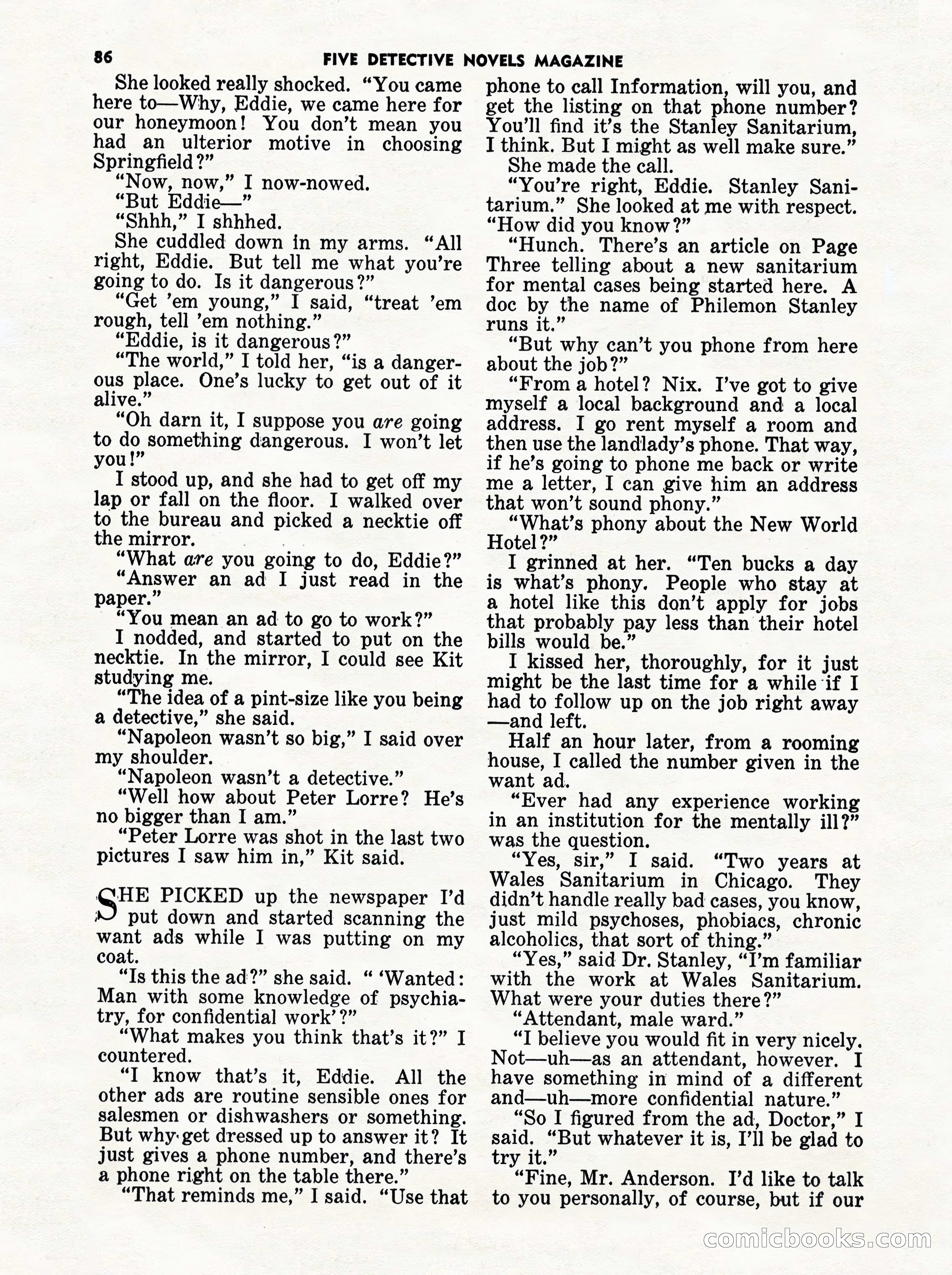 5 Detective Novels Magazine Cover — page 86 of 132