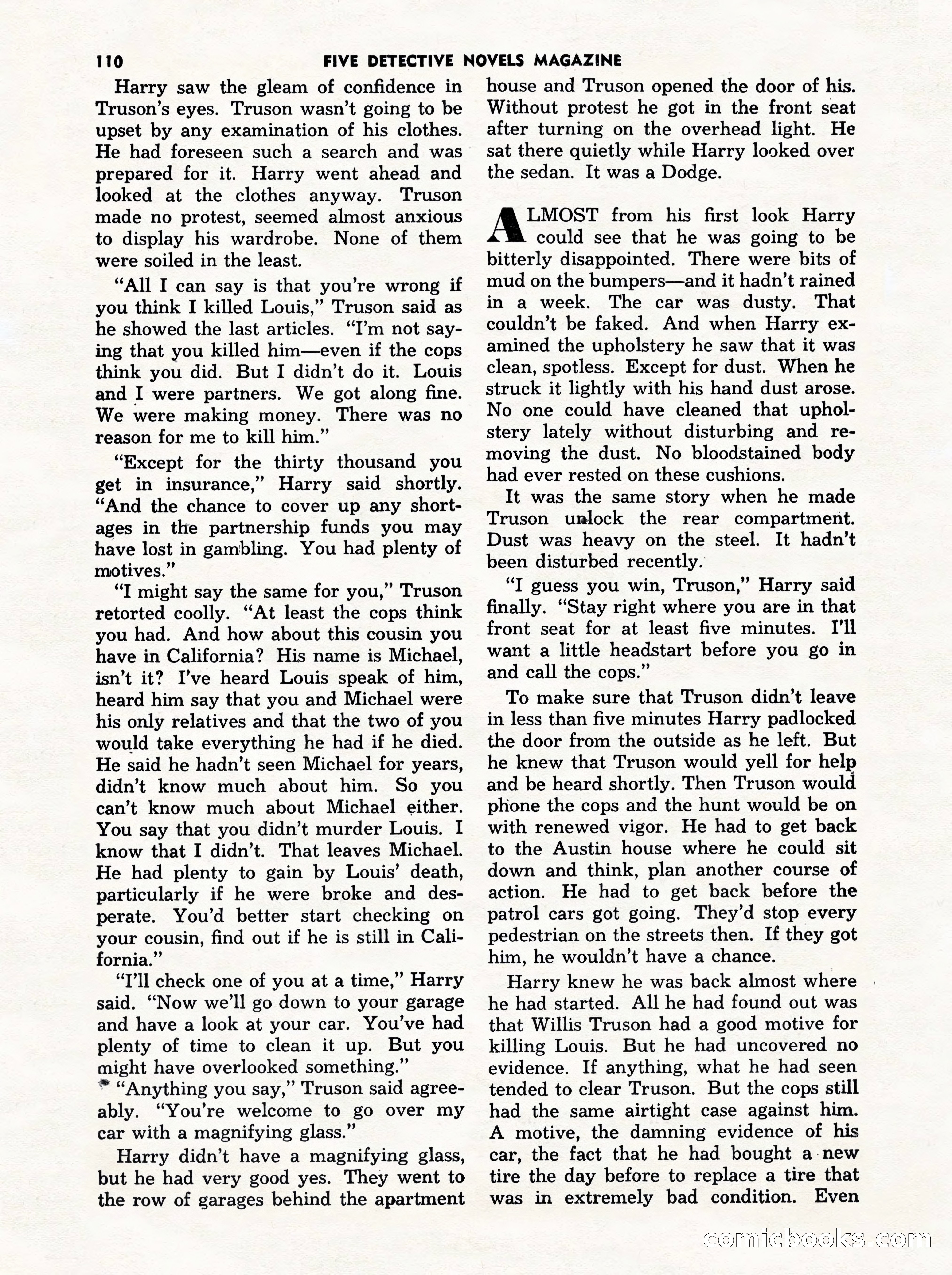 5 Detective Novels Magazine Cover — page 110 of 132