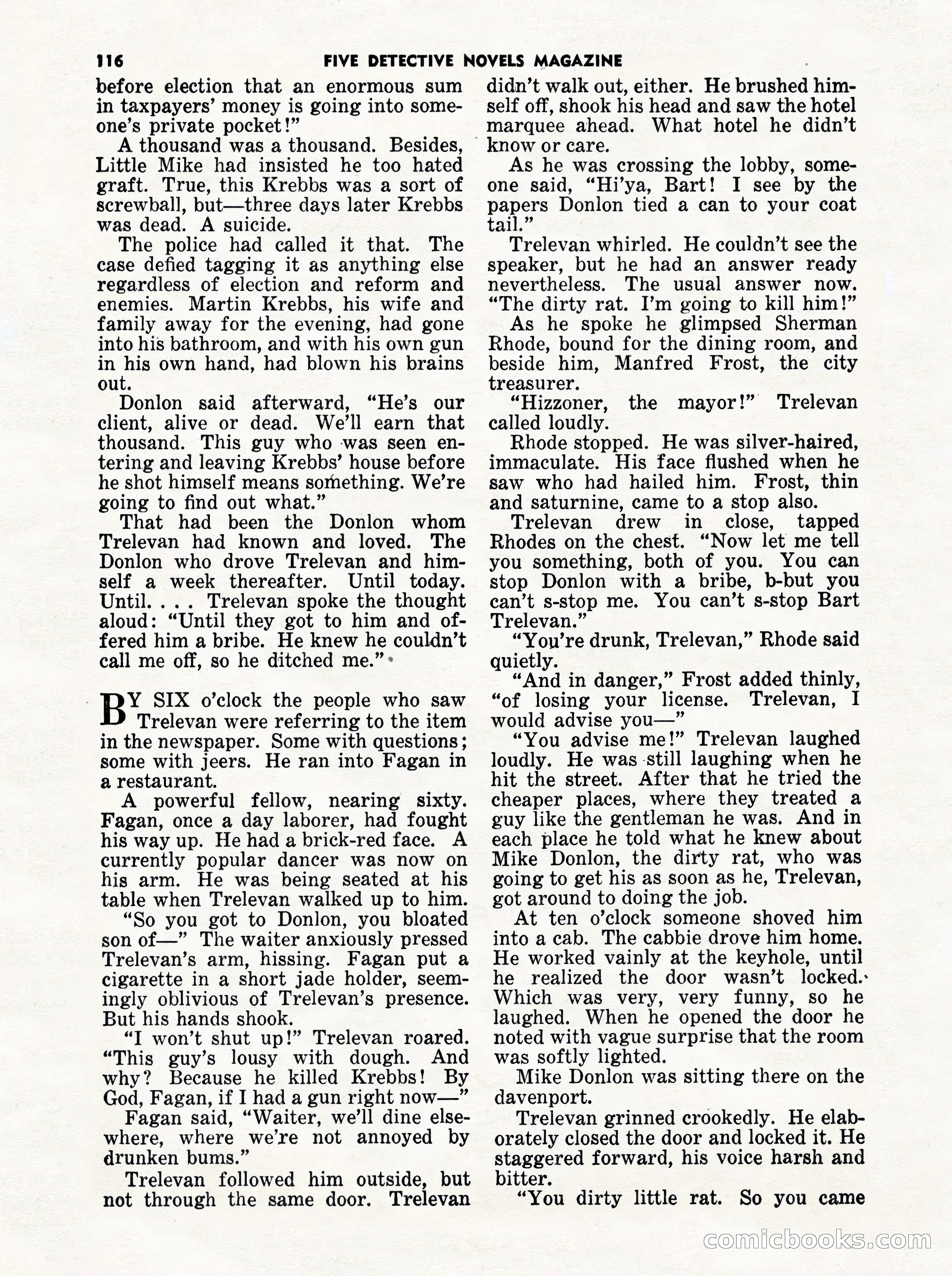 5 Detective Novels Magazine Cover — page 116 of 132