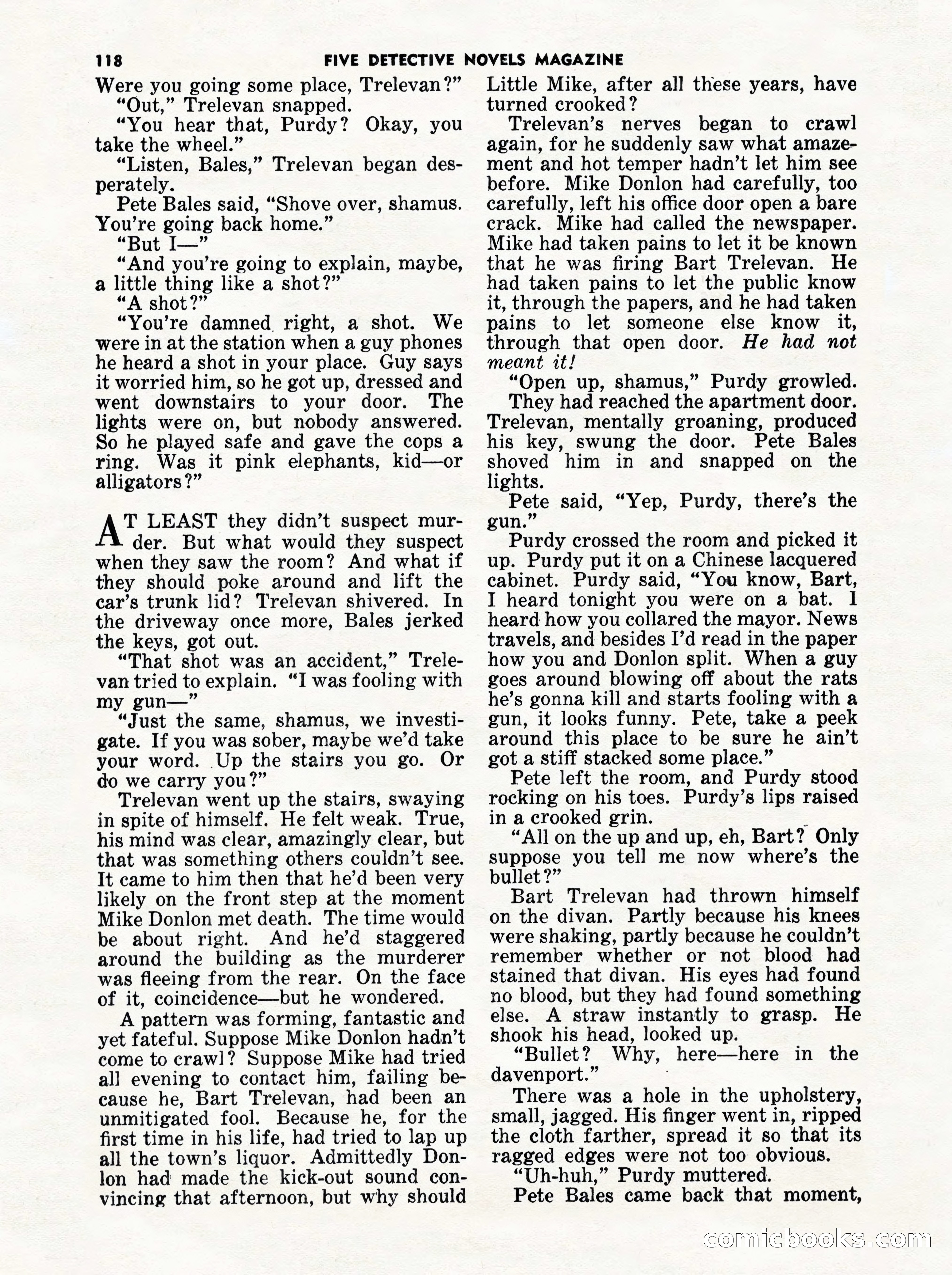 5 Detective Novels Magazine Cover — page 118 of 132