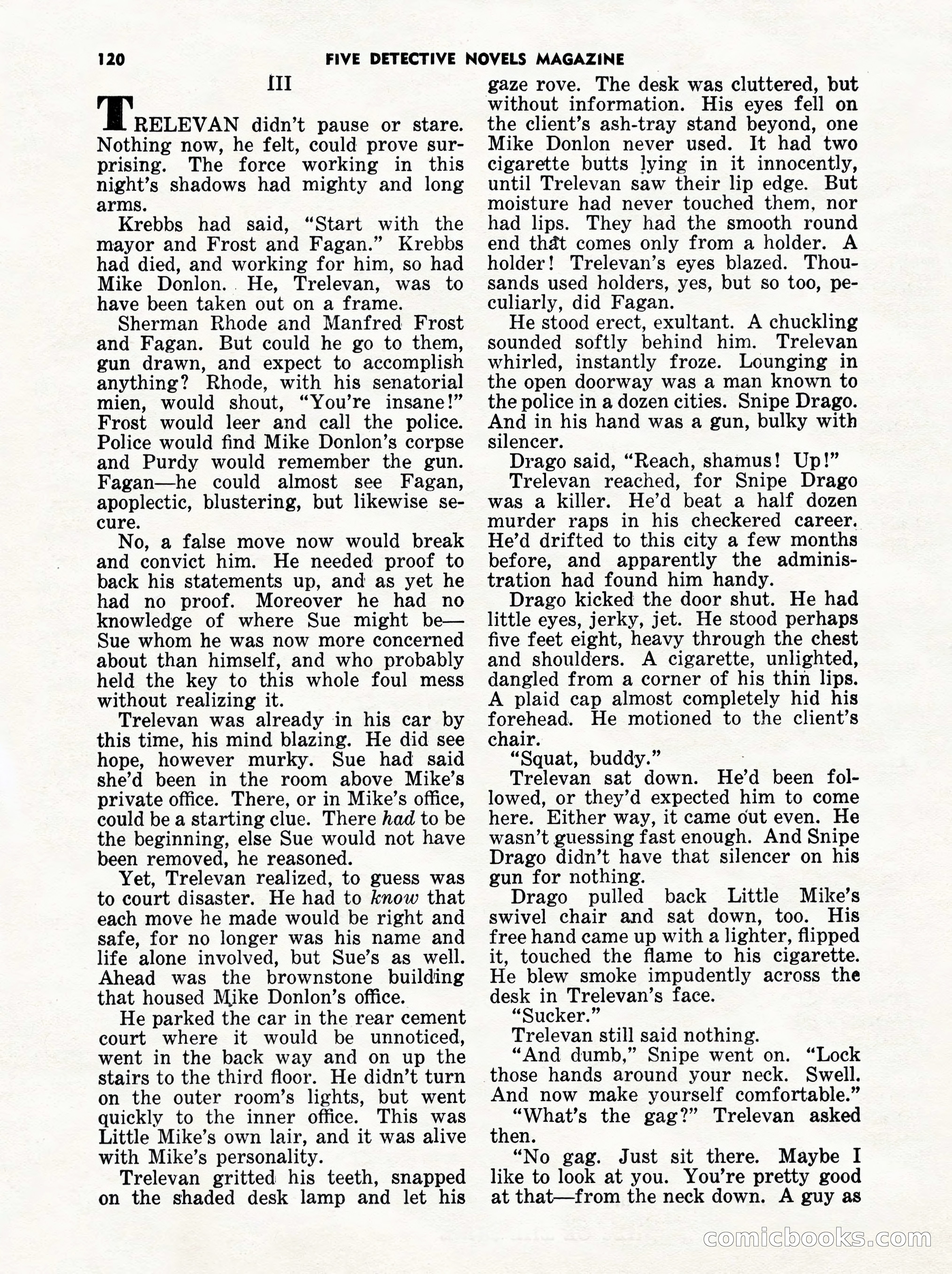 5 Detective Novels Magazine Cover — page 120 of 132