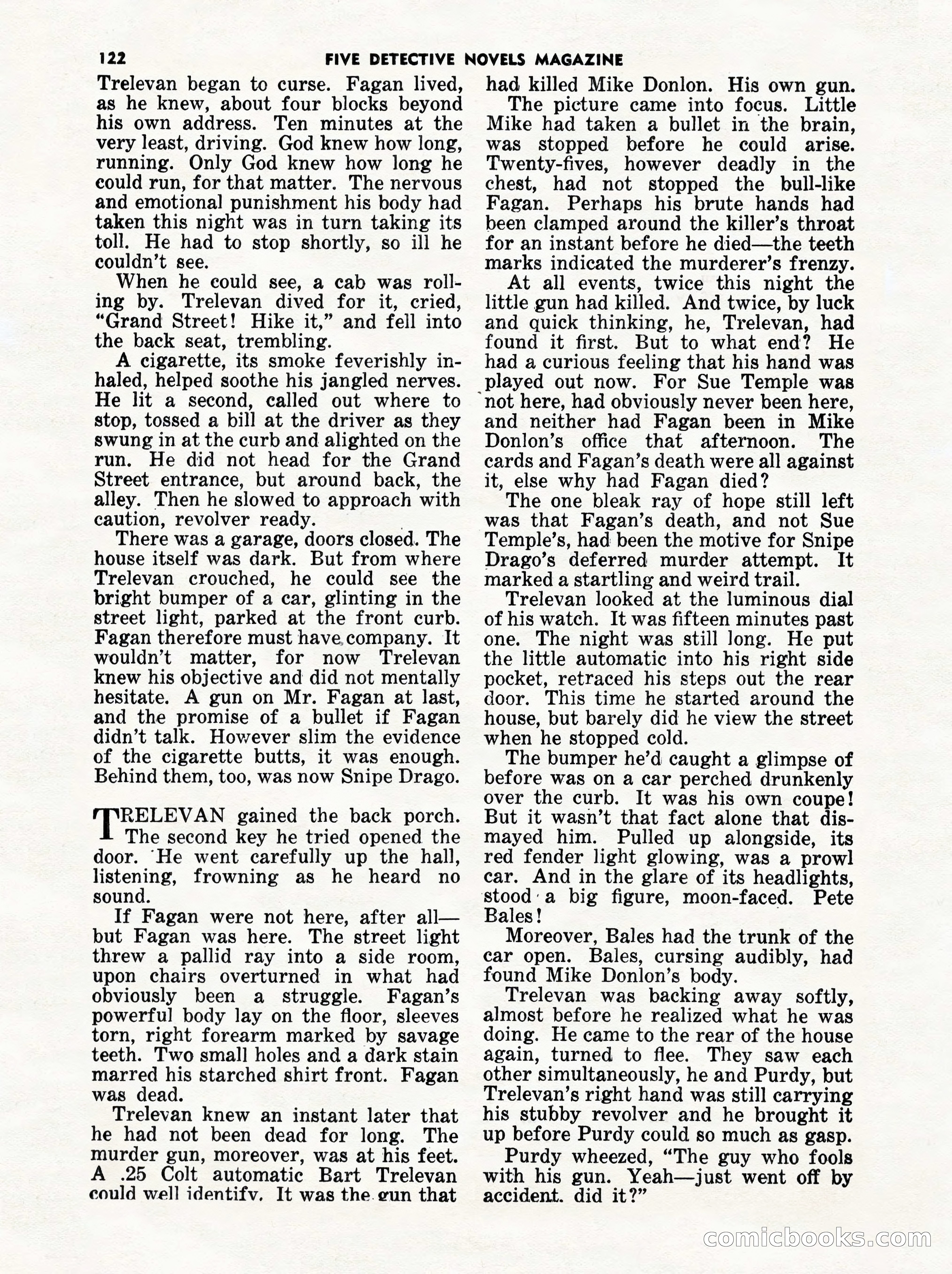 5 Detective Novels Magazine Cover — page 122 of 132
