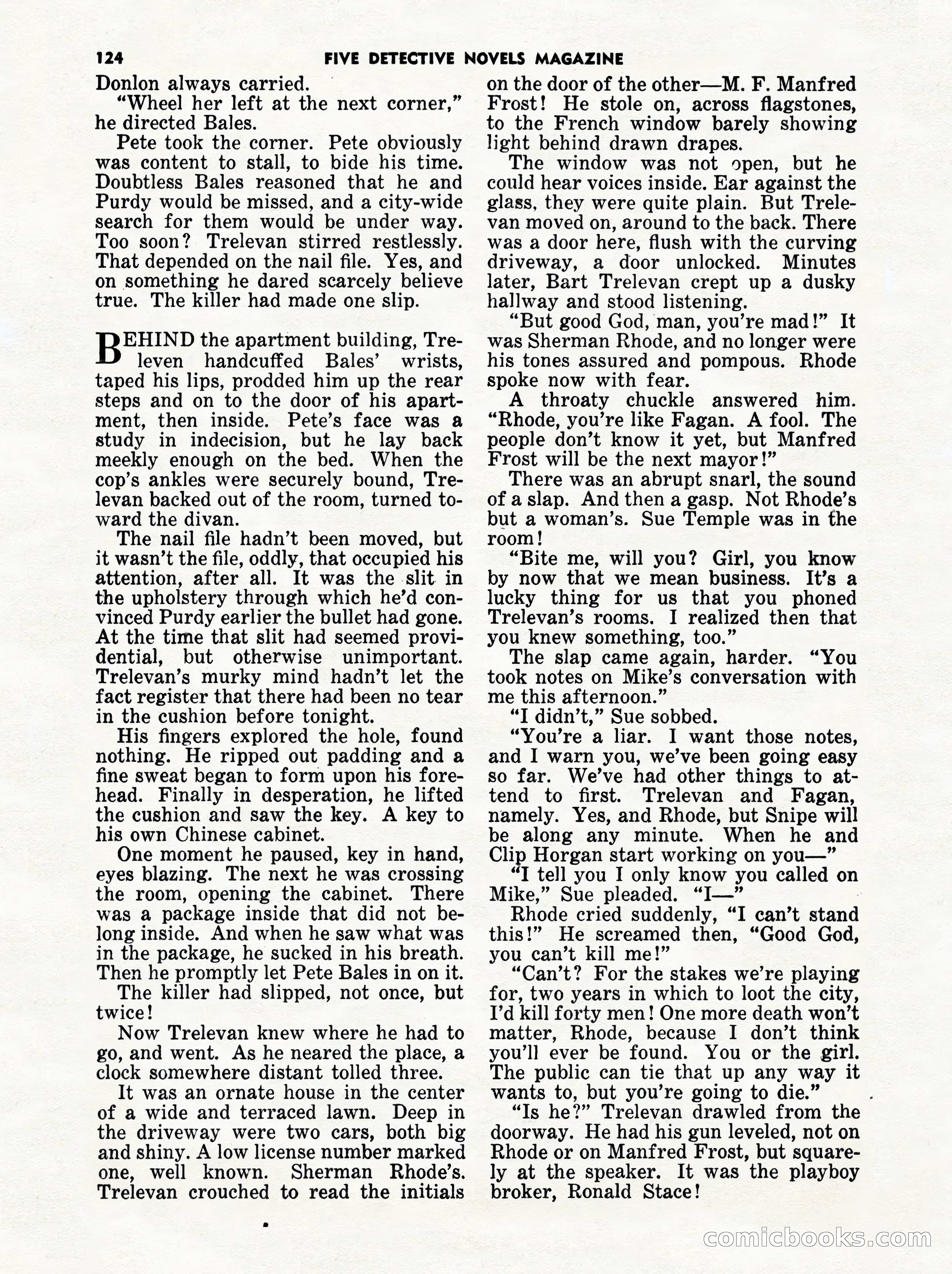 5 Detective Novels Magazine Cover — page 124 of 132