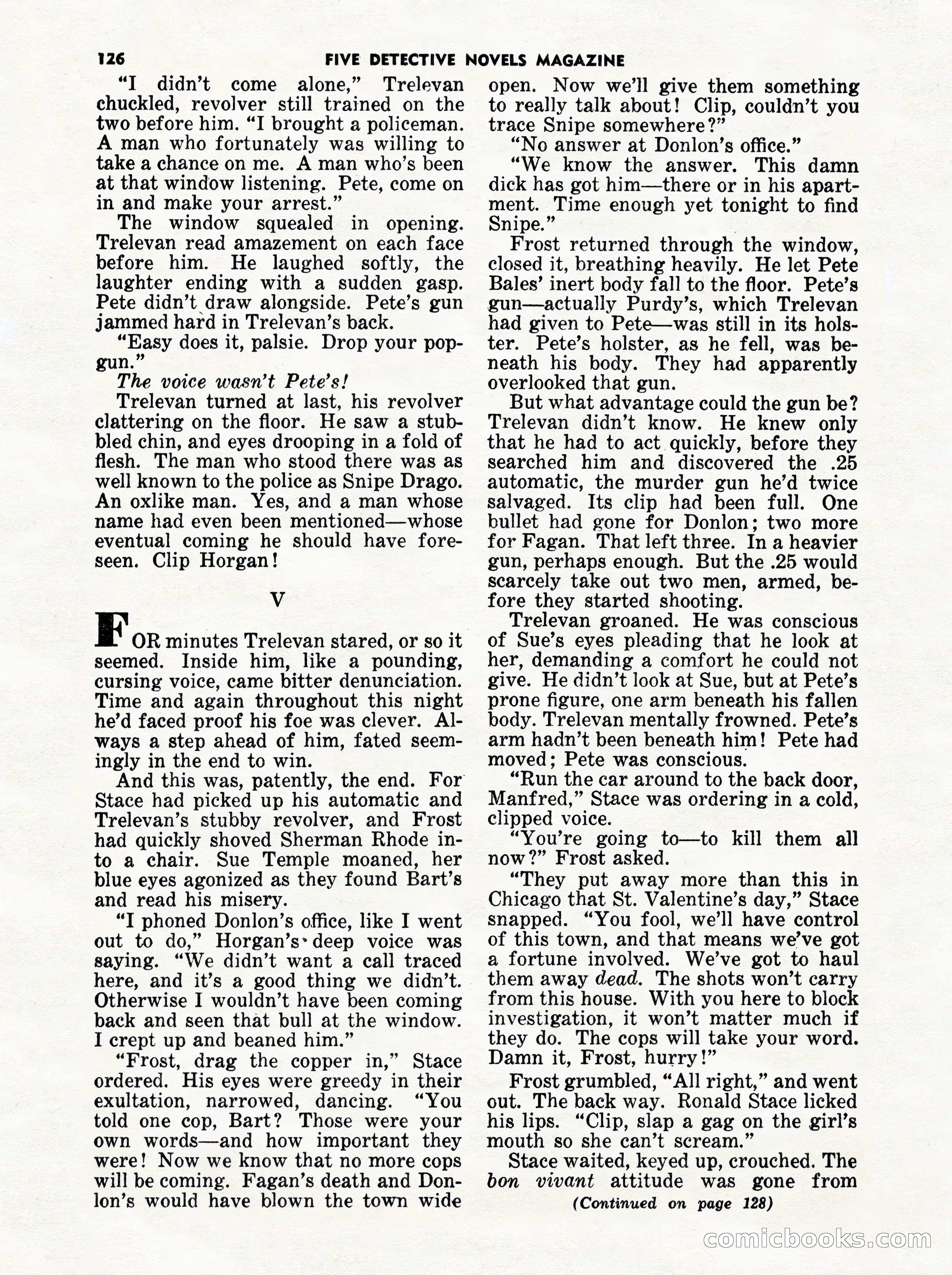 5 Detective Novels Magazine Cover — page 126 of 132
