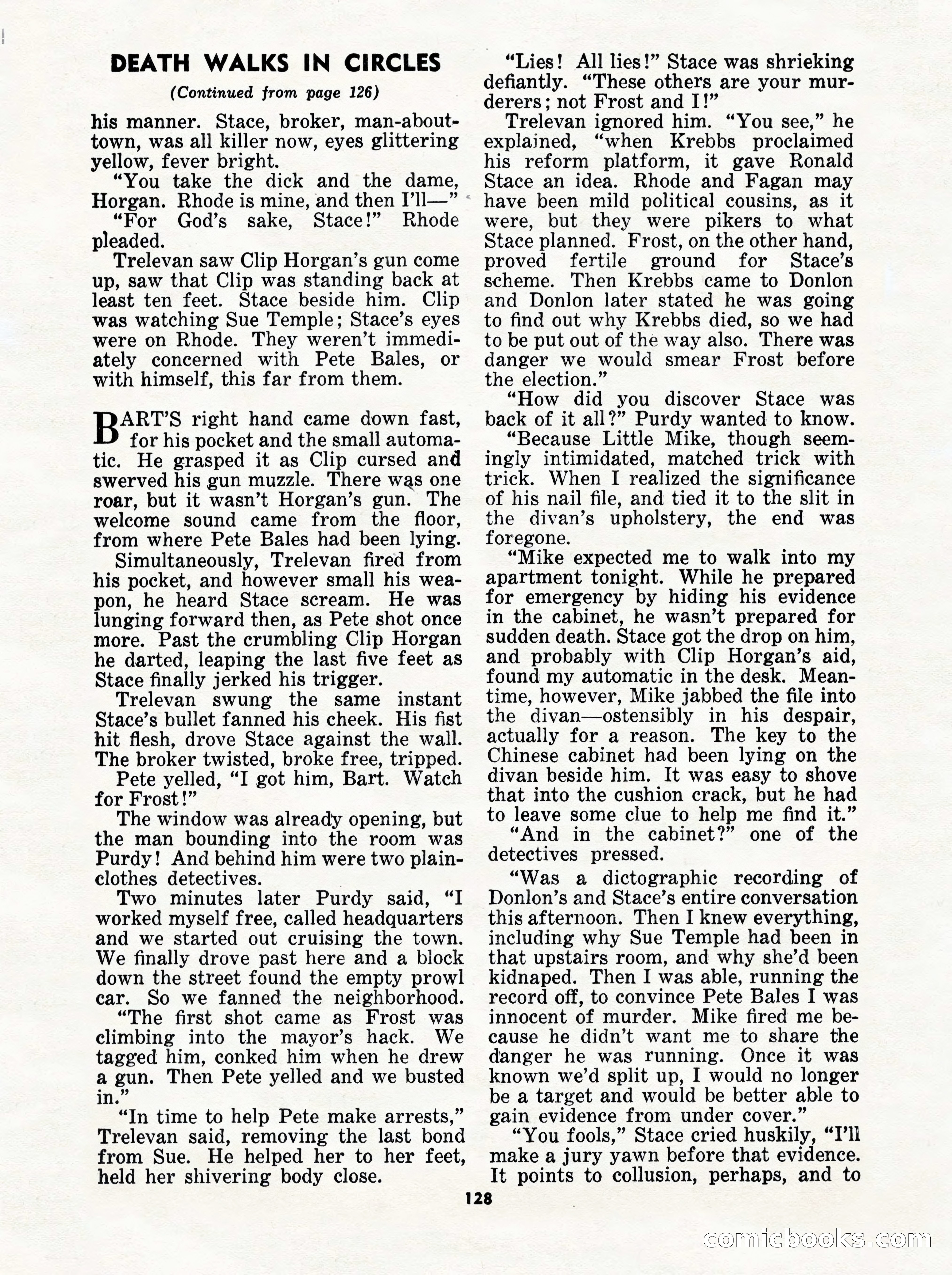 5 Detective Novels Magazine Cover — page 128 of 132