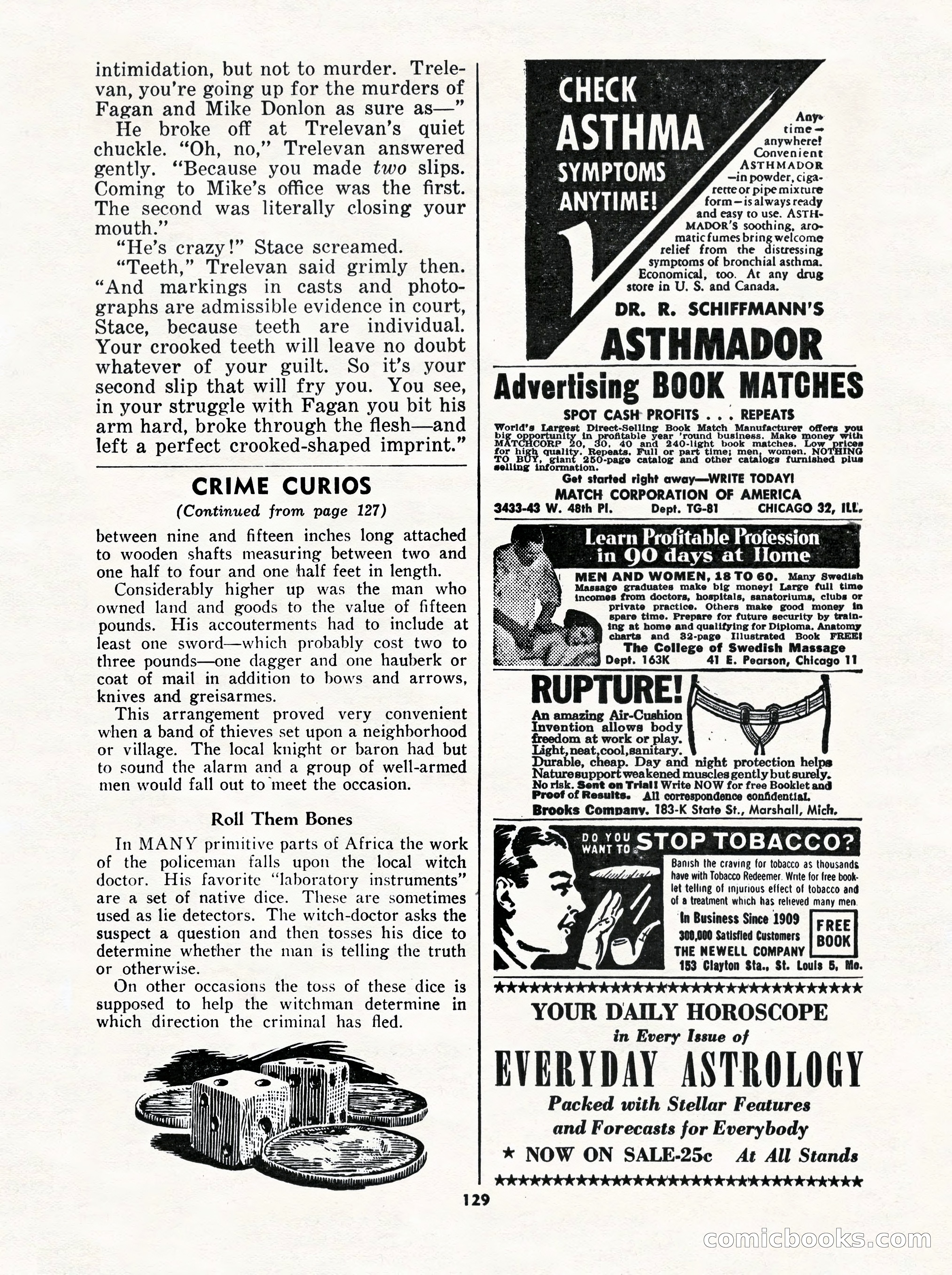 5 Detective Novels Magazine Cover — page 129 of 132